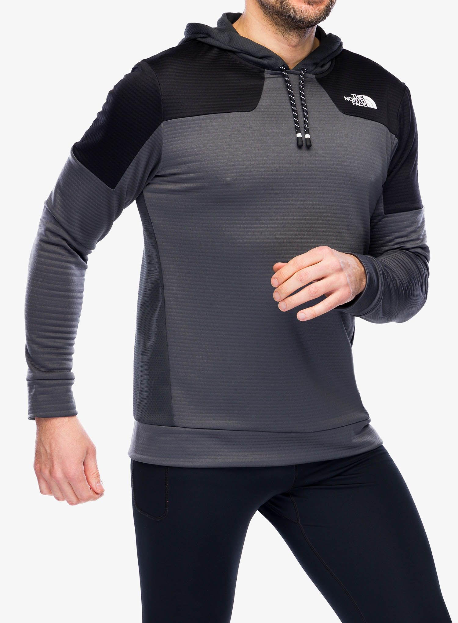 Mikina s kapucí The North Face Ma Pull On Fleece Hoodie - grey/black