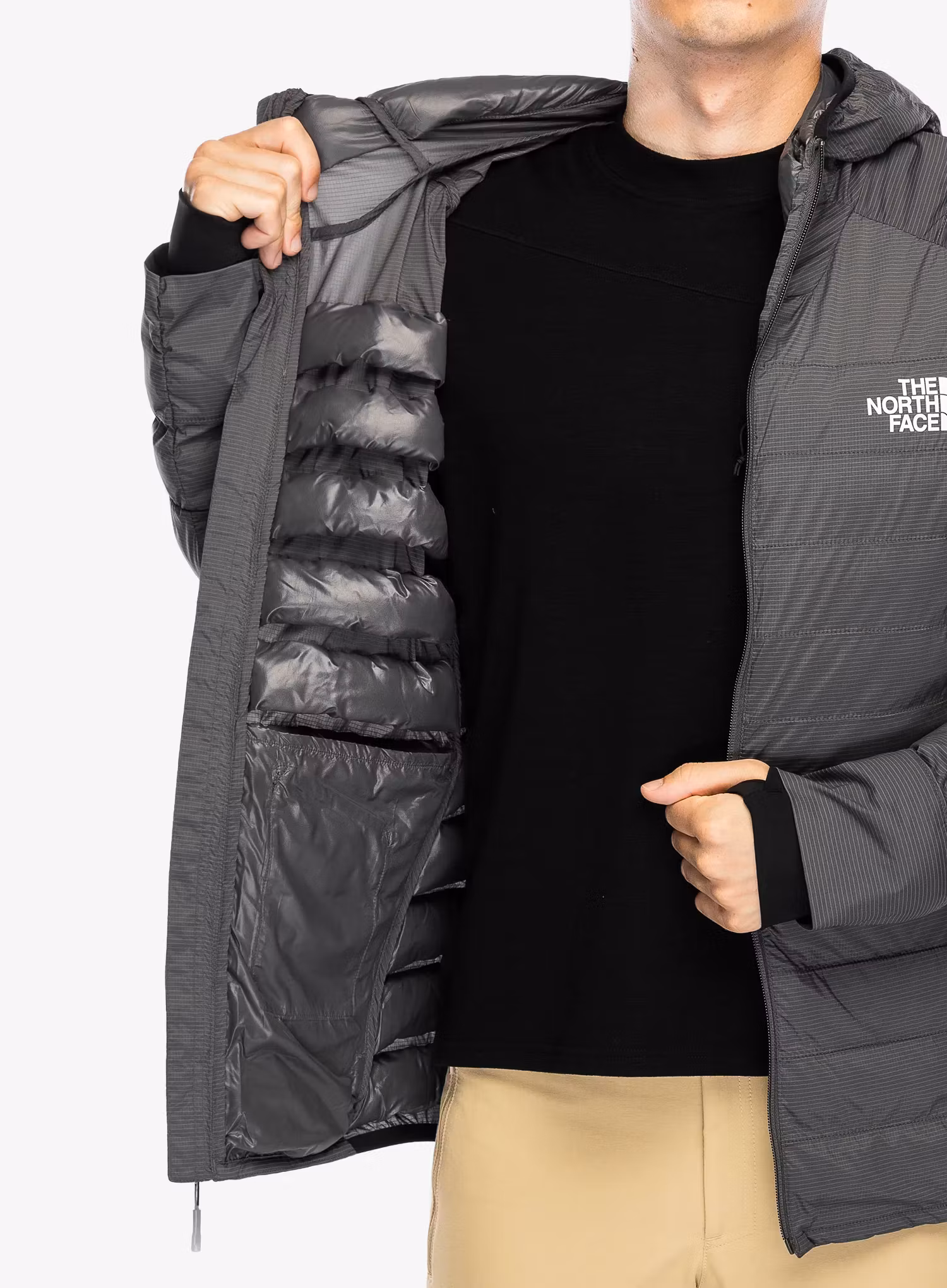 Zateplená bunda The North Face Macugnaga 50/50 Synthetic - anthracite grey/tnf black
