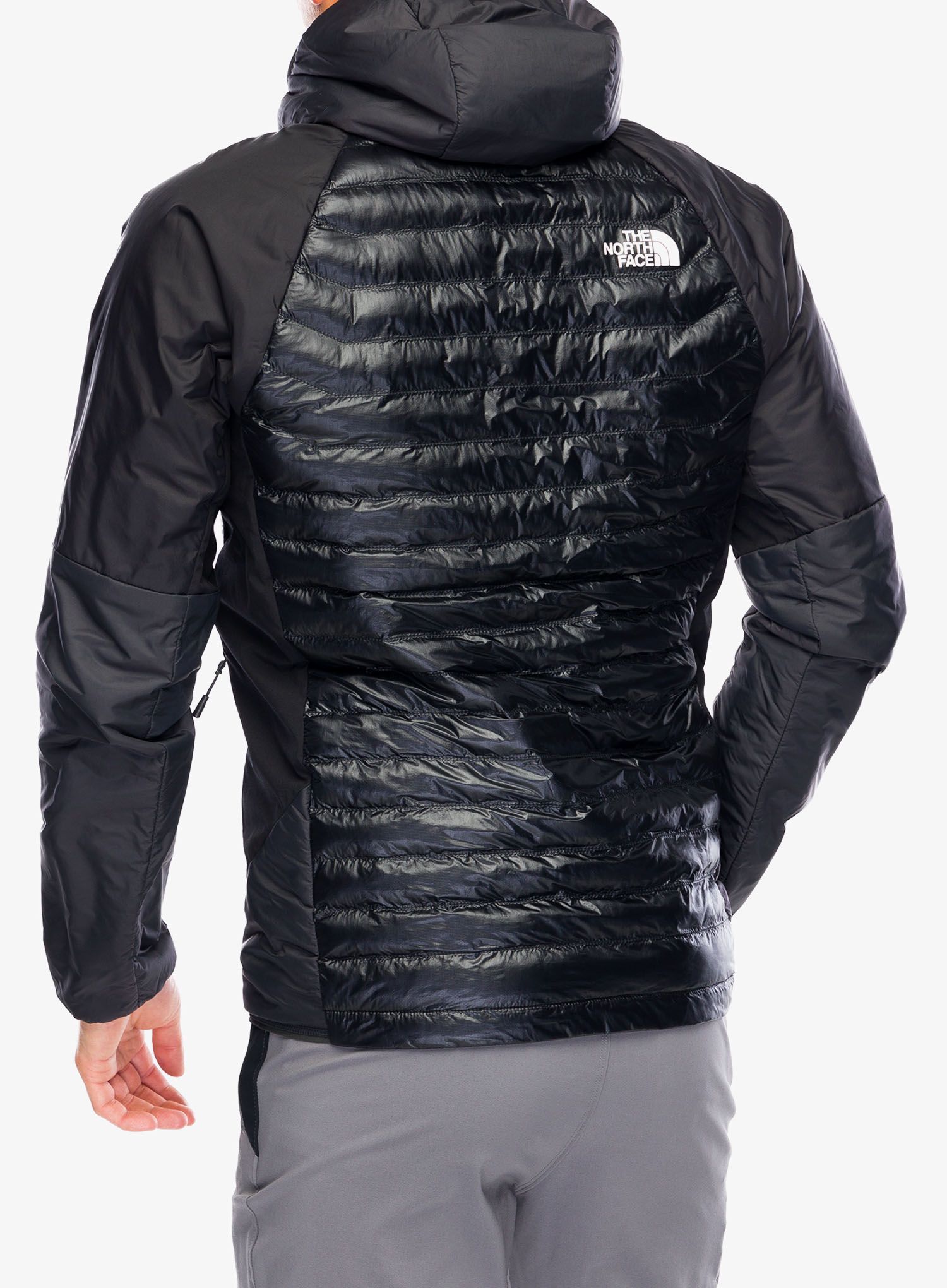 Hybridní bunda The North Face Macugnaga Hybrid Insulation - asphalt grey/tnf black