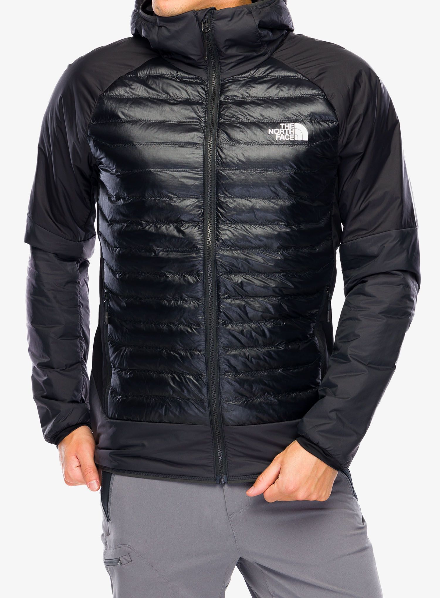 Hybridní bunda The North Face Macugnaga Hybrid Insulation - asphalt grey/tnf black