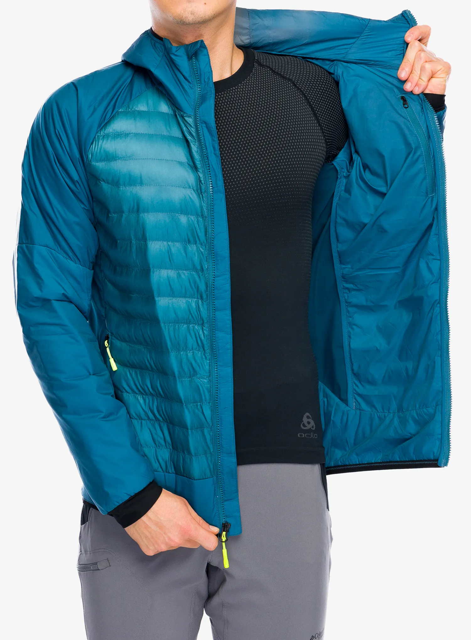 Hybridní bunda The North Face Macugnaga Hybrid Insulation - mallard blue/midnight petrol