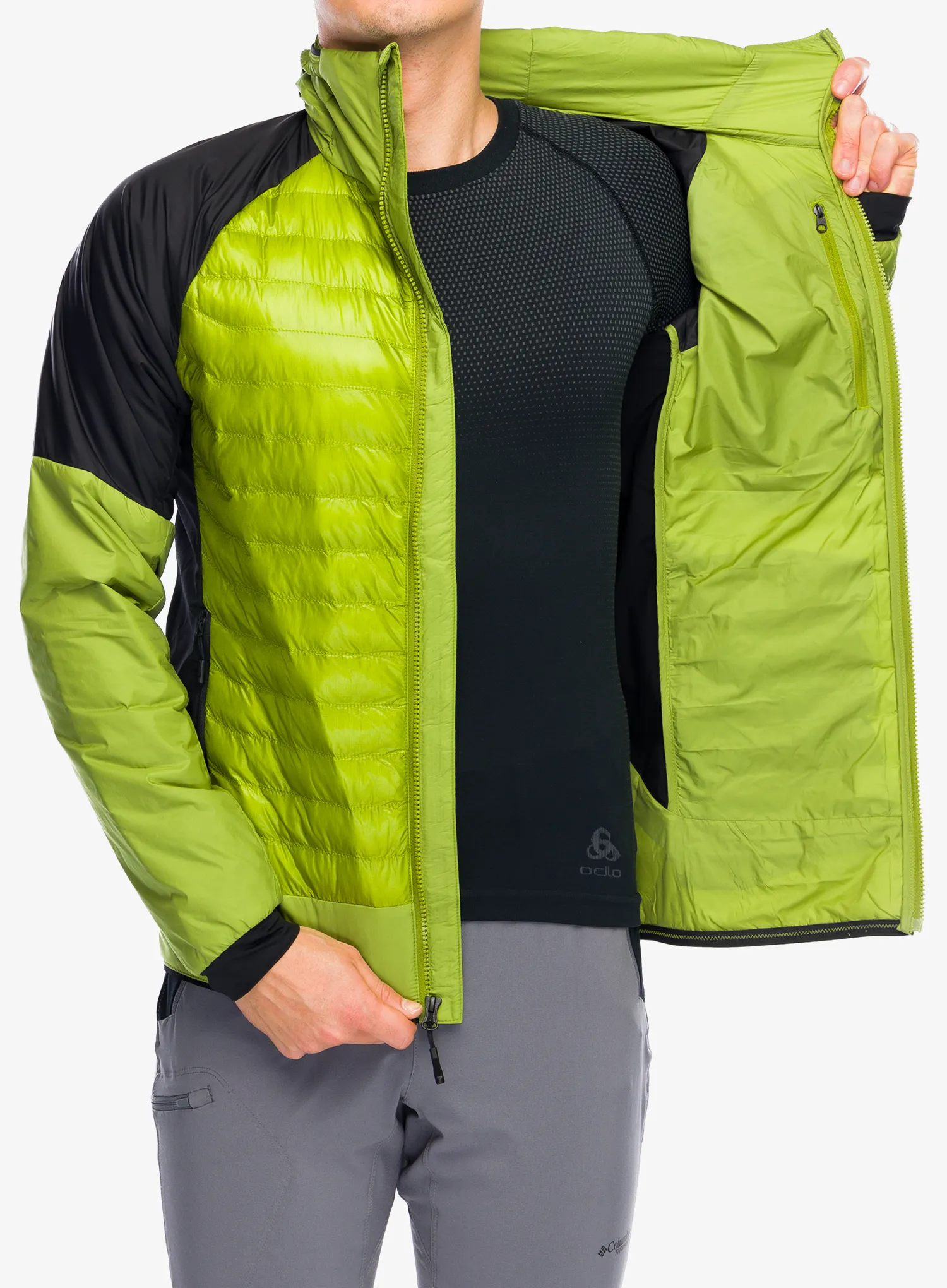 Hybridní bunda The North Face Macugnaga Hybrid Insulation - oak green/tnf black