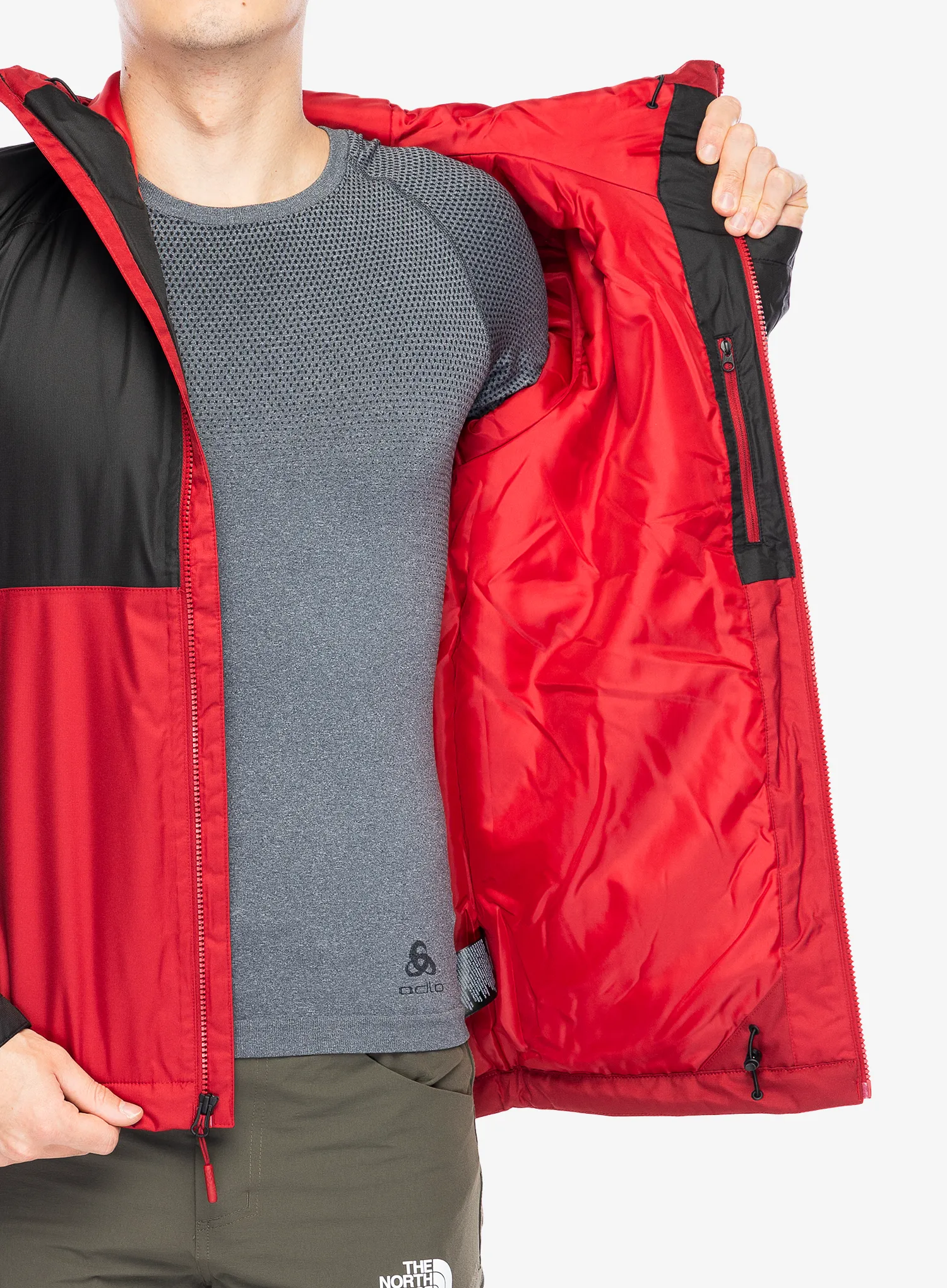 Zateplená bunda The North Face Millerton Insulated Jacket - garnet red/tnf black
