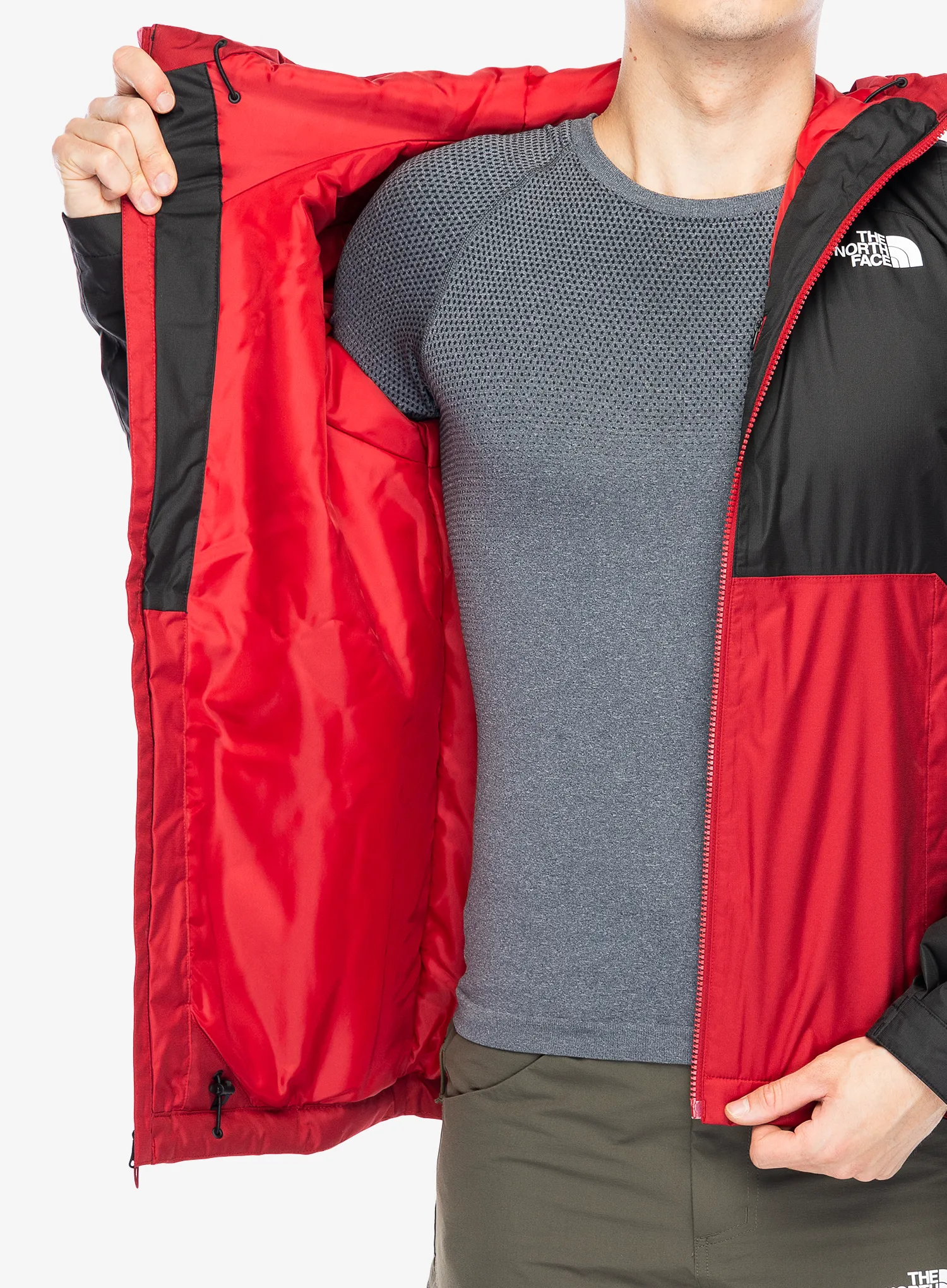 Zateplená bunda The North Face Millerton Insulated Jacket - garnet red/tnf black