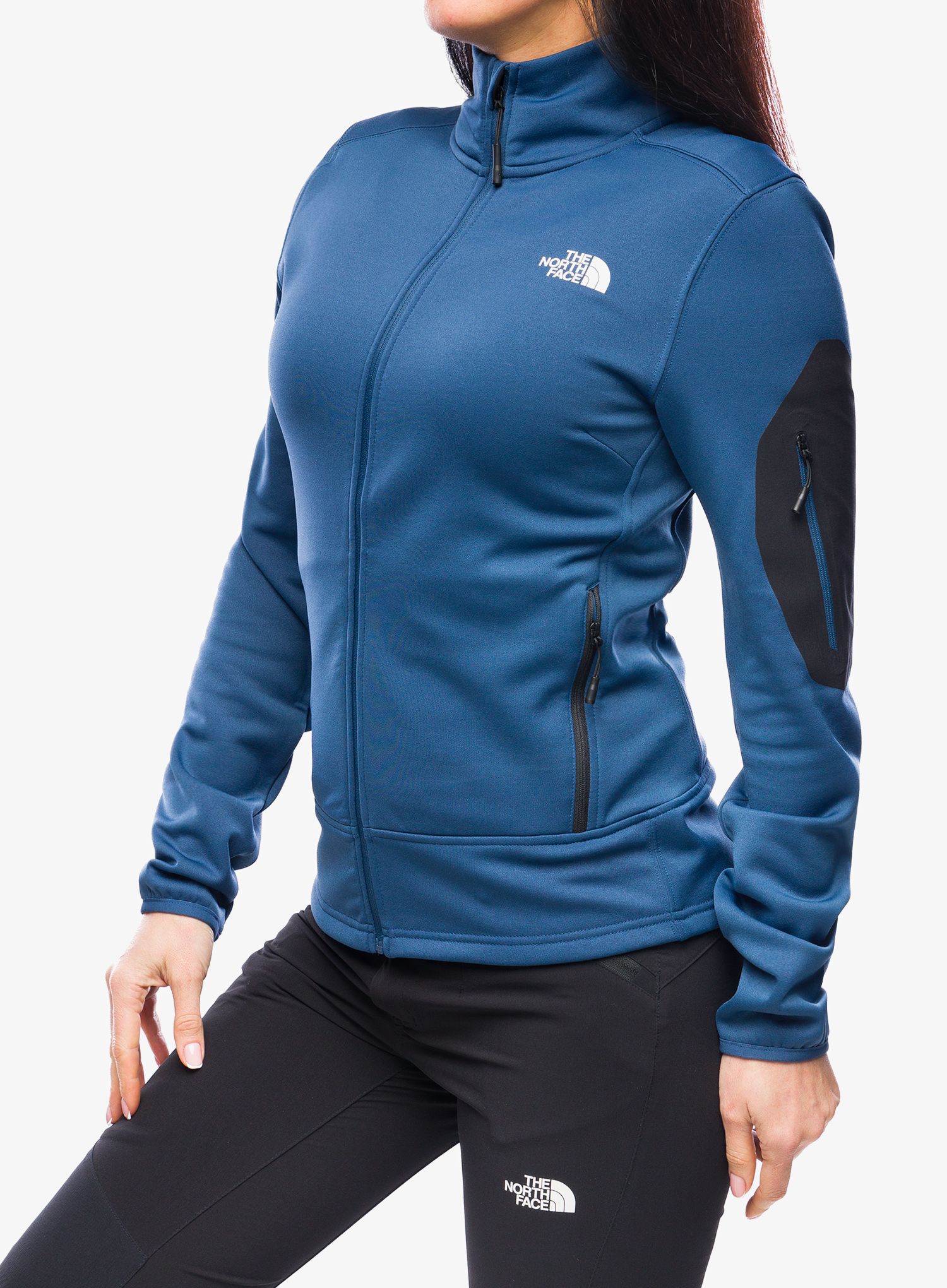 Dámská mikina na zip The North Face Mistyescape Fleece - shady blue/tnf black