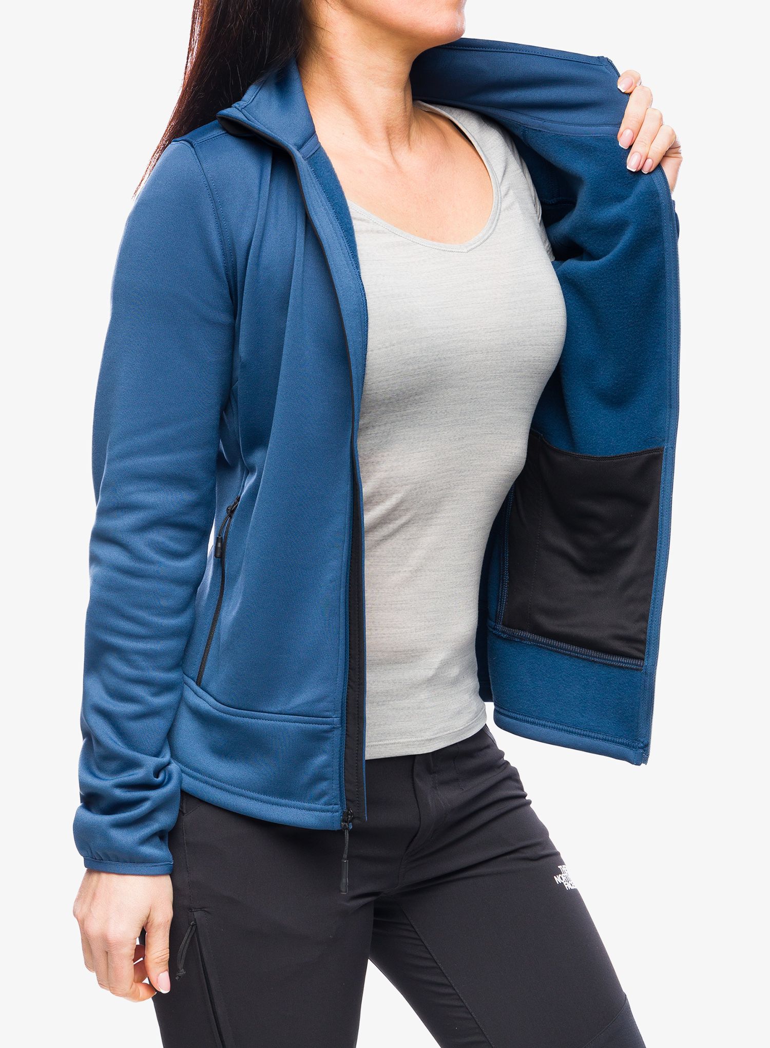 Dámská mikina na zip The North Face Mistyescape Fleece - shady blue/tnf black