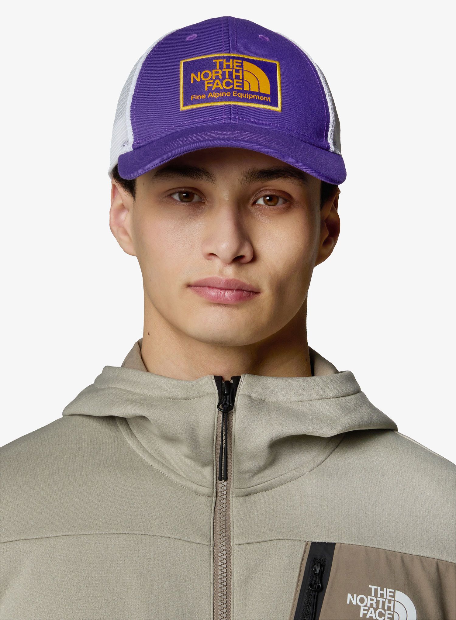 Kšiltovka The North Face Mudder Trucker - peak purple/summit gold