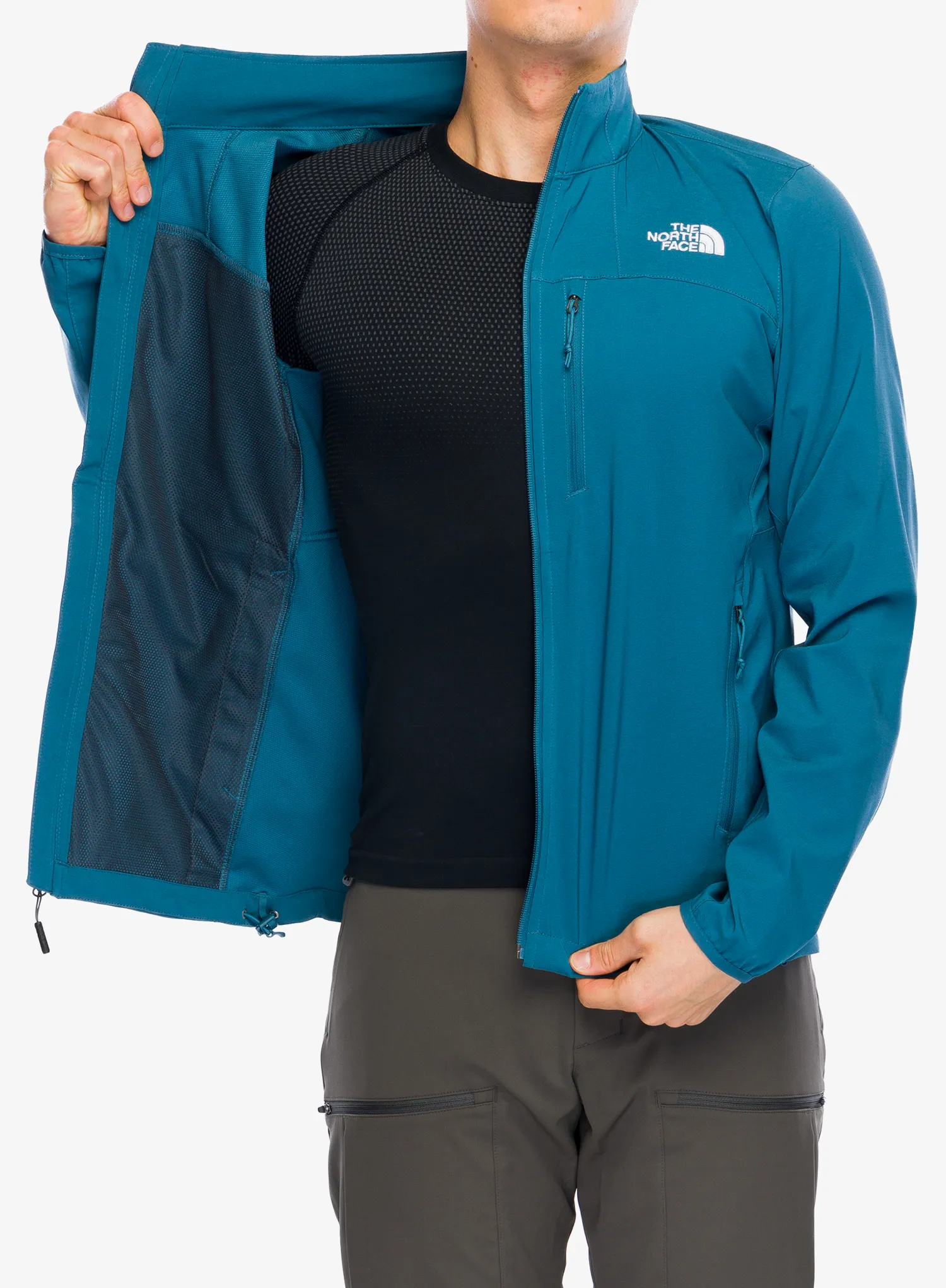 Softshellová bunda The North Face Nimble Jacket - mallard blue
