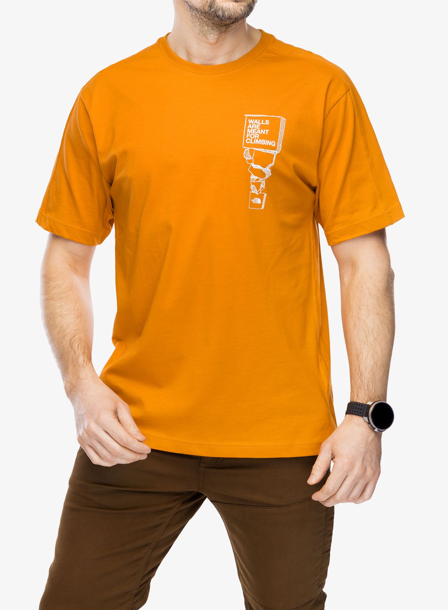 Bavlněné tričko The North Face Outdoor S/S Tee - desert rust