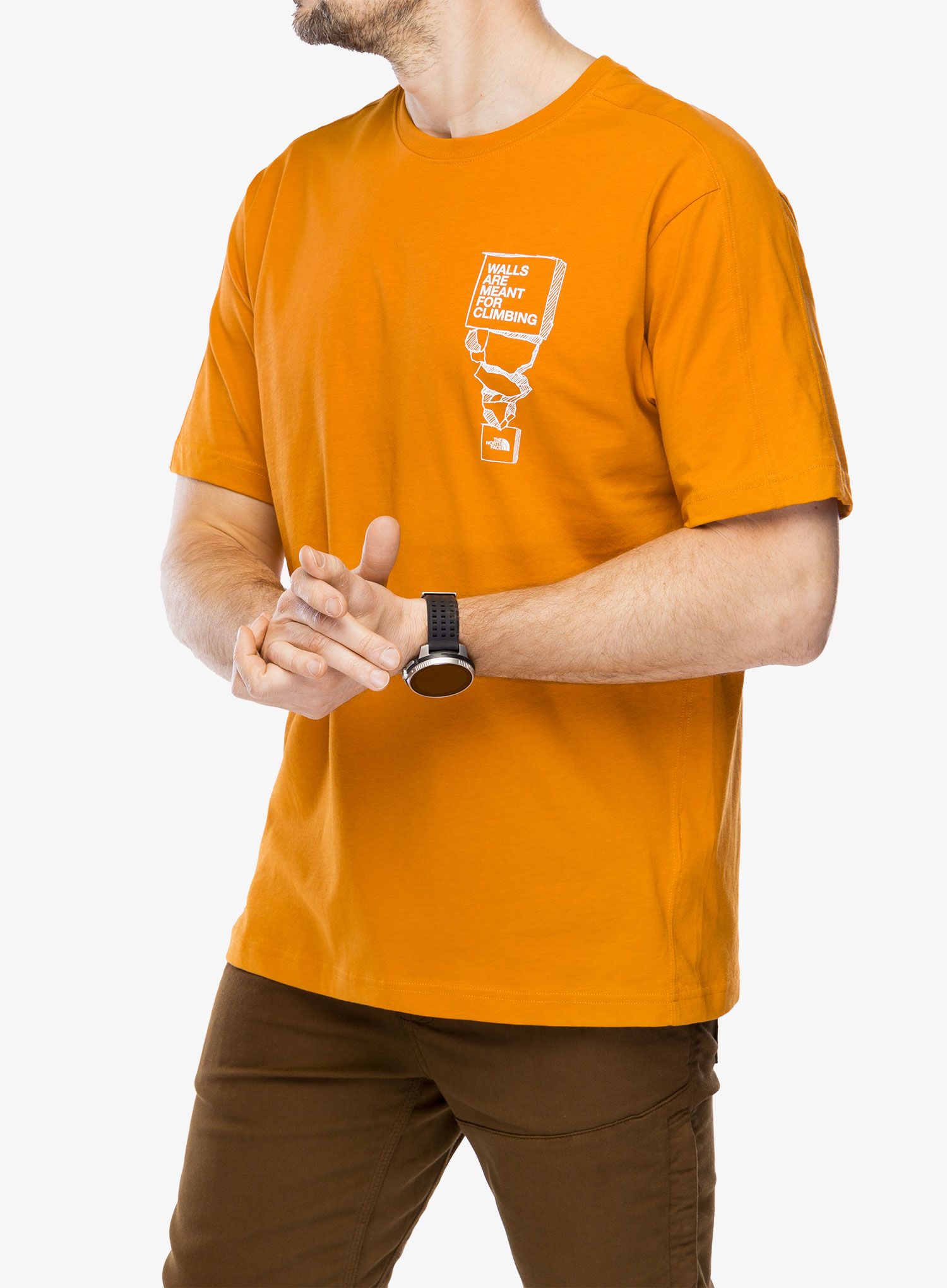 Bavlněné tričko The North Face Outdoor S/S Tee - desert rust