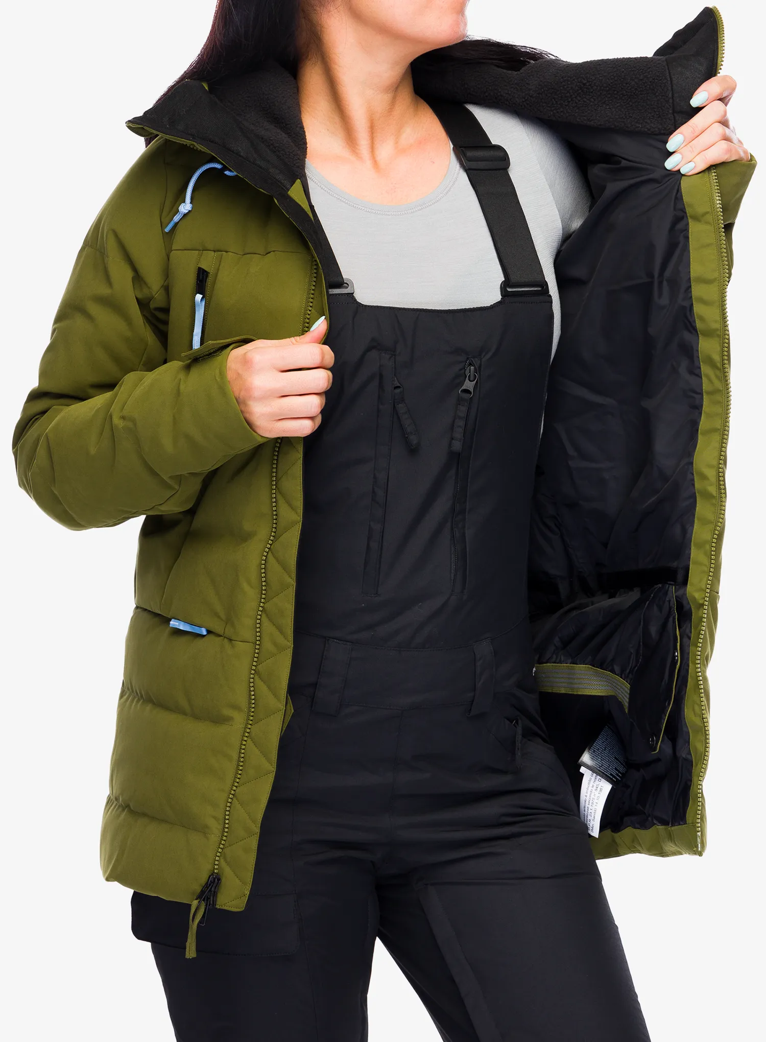 Dámská lyžařská bunda The North Face Pallie Down Jacket - forest olive/forest olive