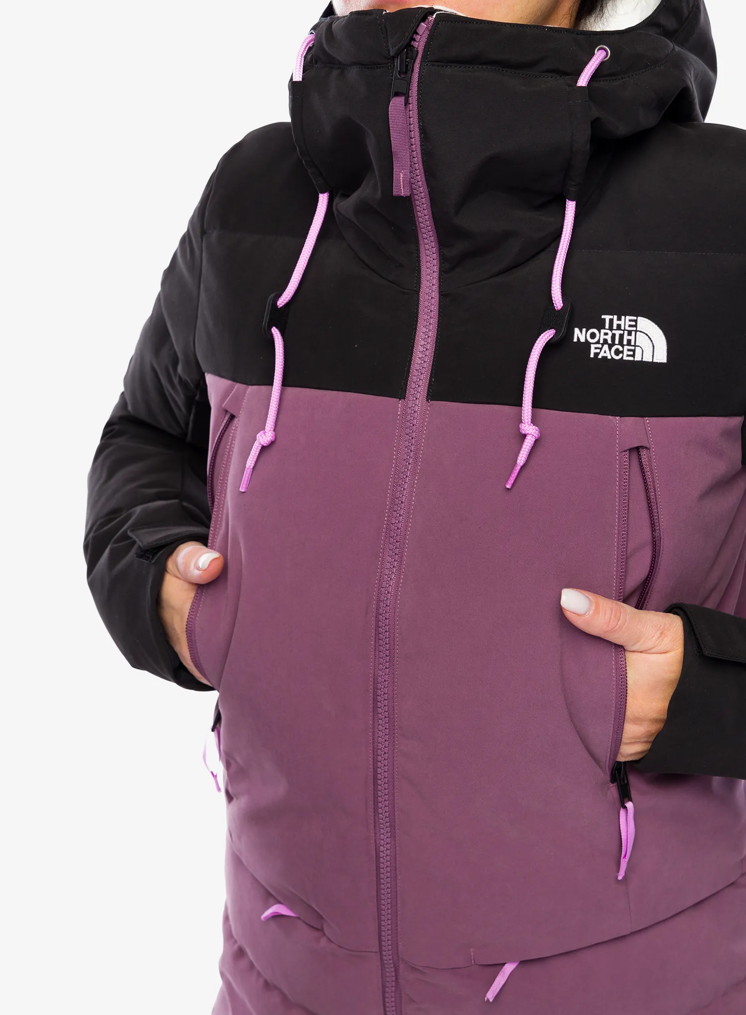 Dámská lyžařská bunda The North Face Pallie Down Jacket - midnight mauve/tnf black