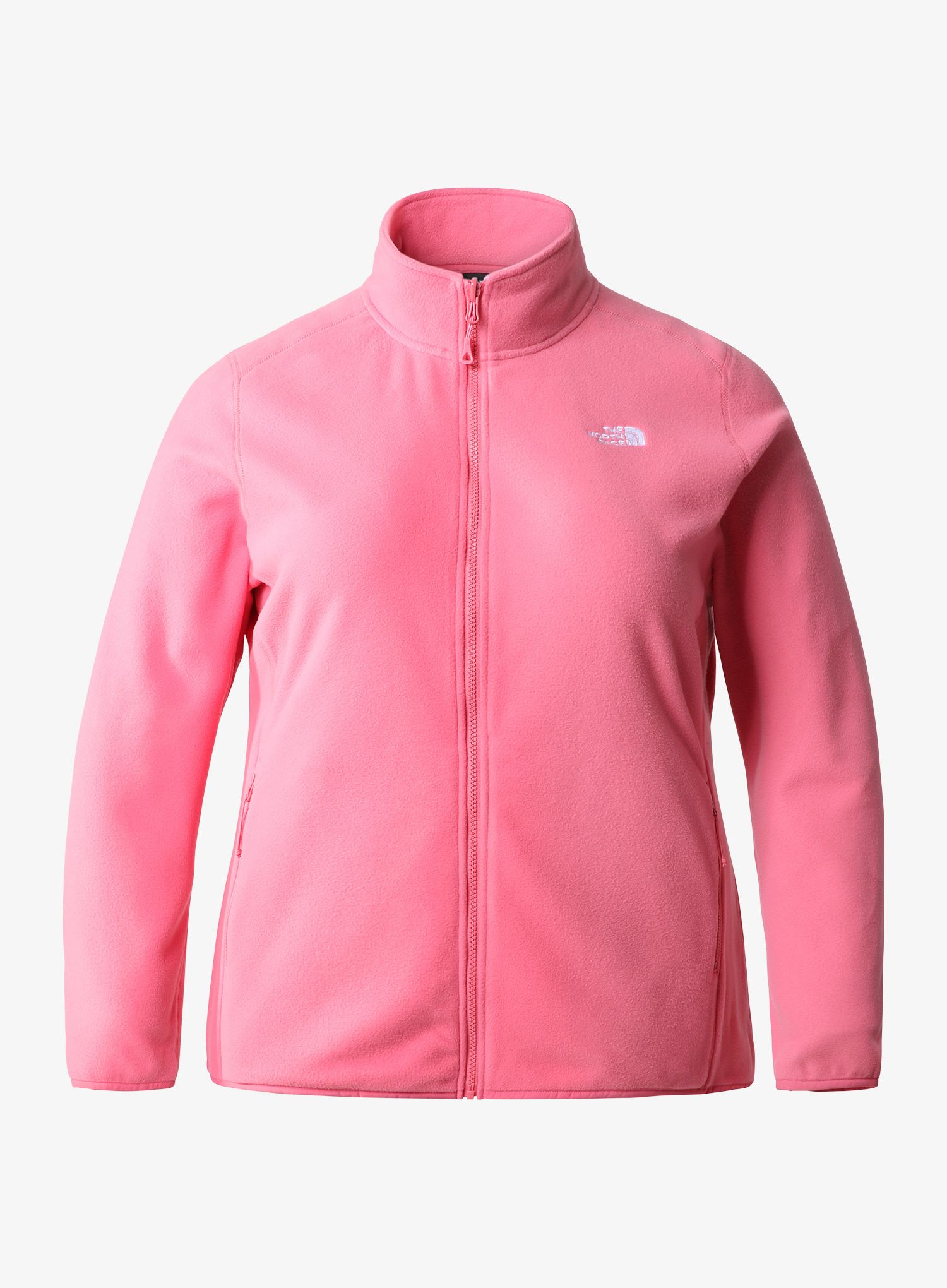 Fleece mikina dámská The North Face Plus 100 Glacier Full Zip - cosmo pink