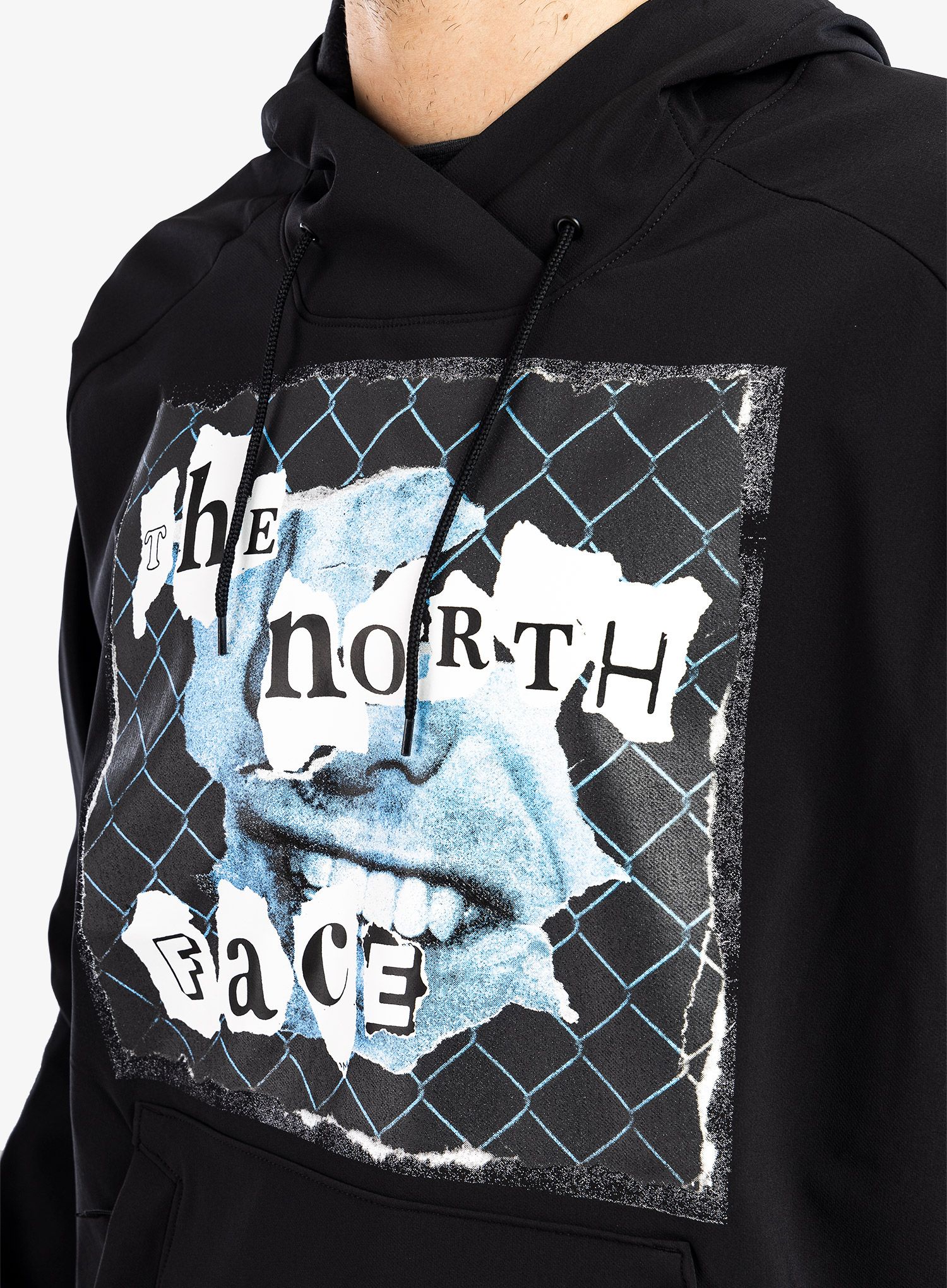 Mikina s kapucí The North Face Printed Tekno Hoodie - tnf black/white