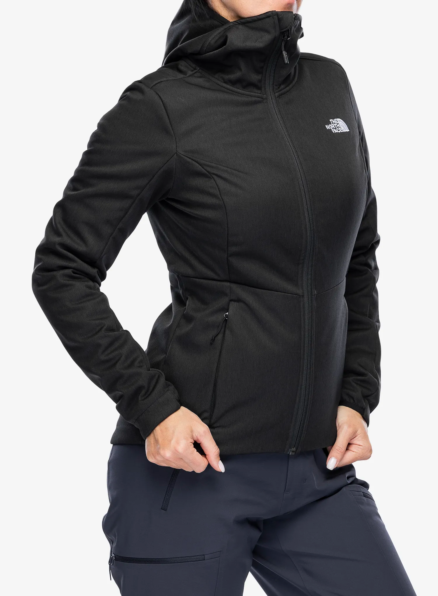 Softshellová bunda dámská The North Face Quest Highloft Soft Shell - tnf black heather