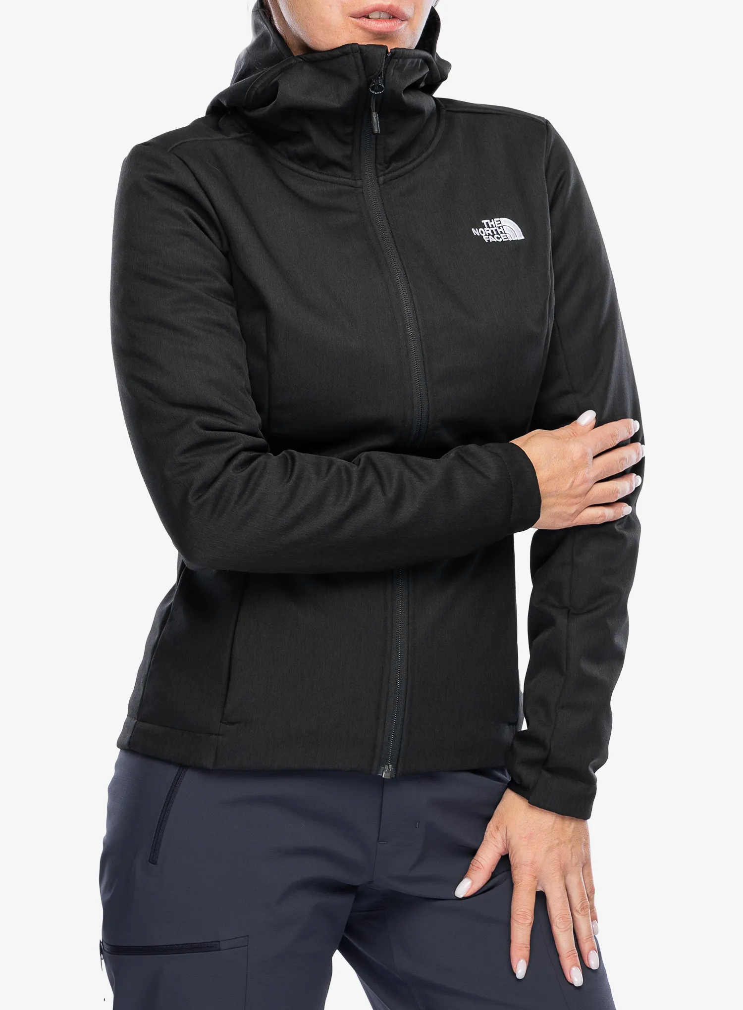 Softshellová bunda dámská The North Face Quest Highloft Soft Shell - tnf black heather