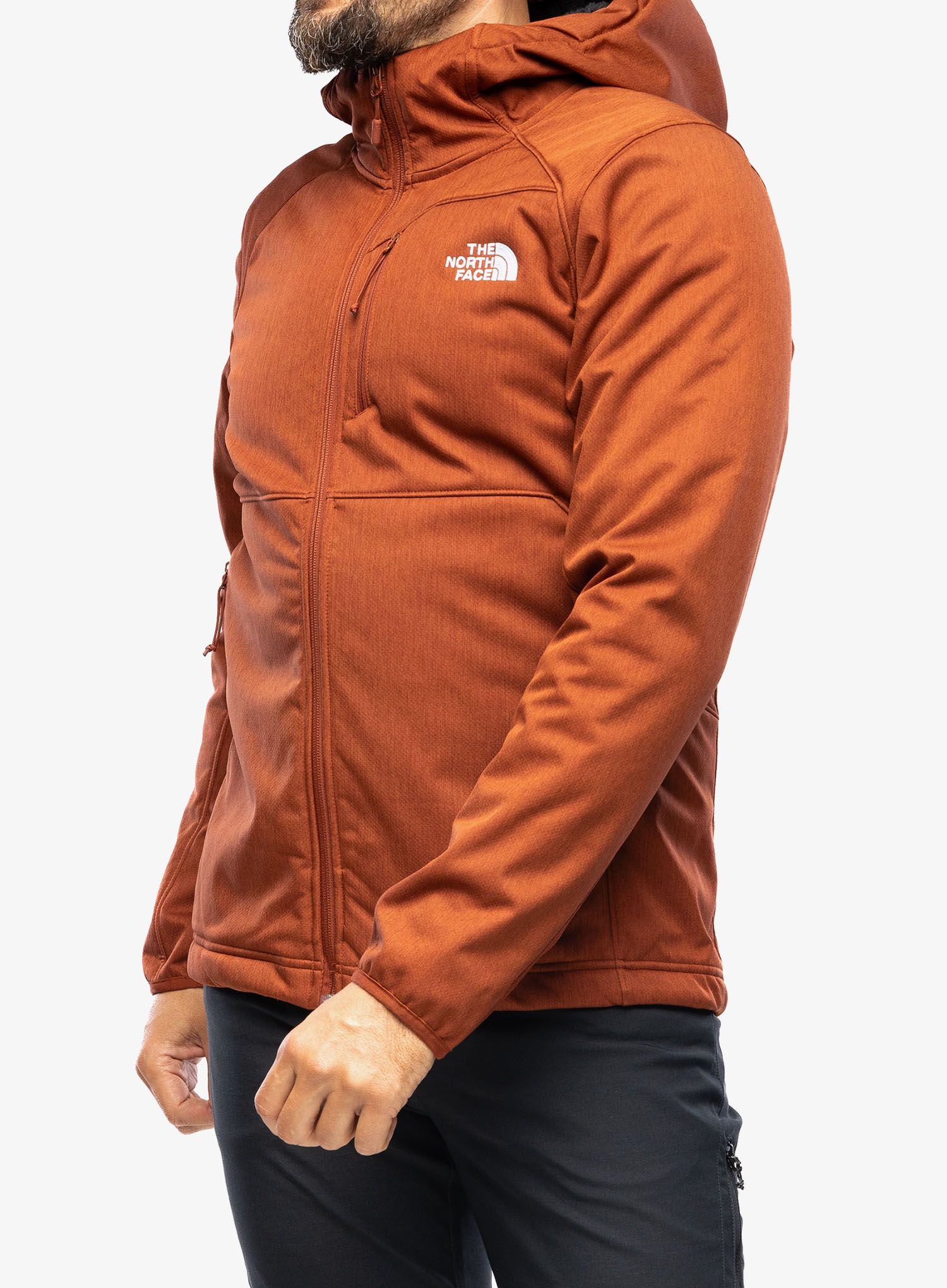 Pánská bunda The North Face Quest Hooded Softshell - brandy brown