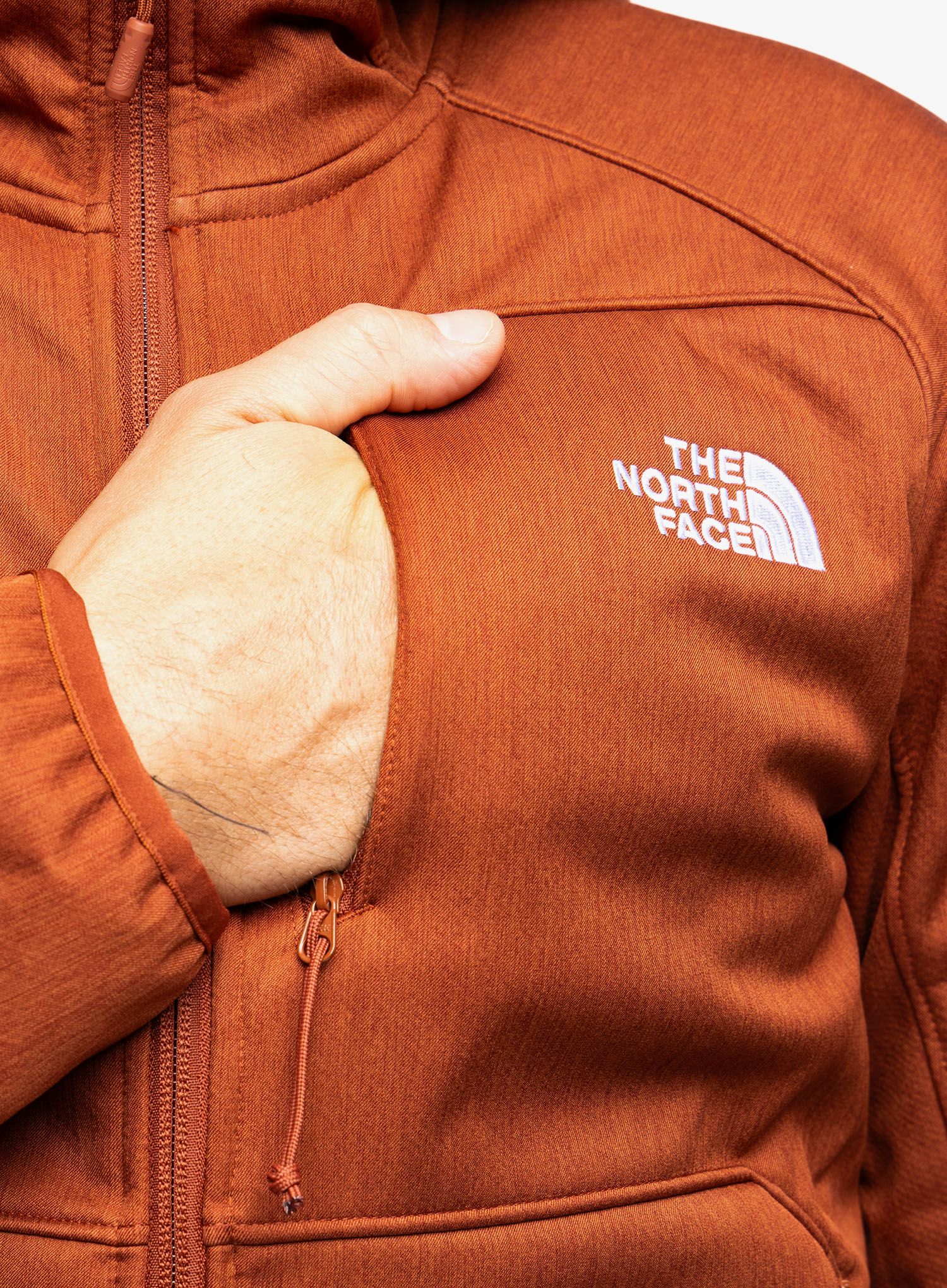 Pánská bunda The North Face Quest Hooded Softshell - brandy brown