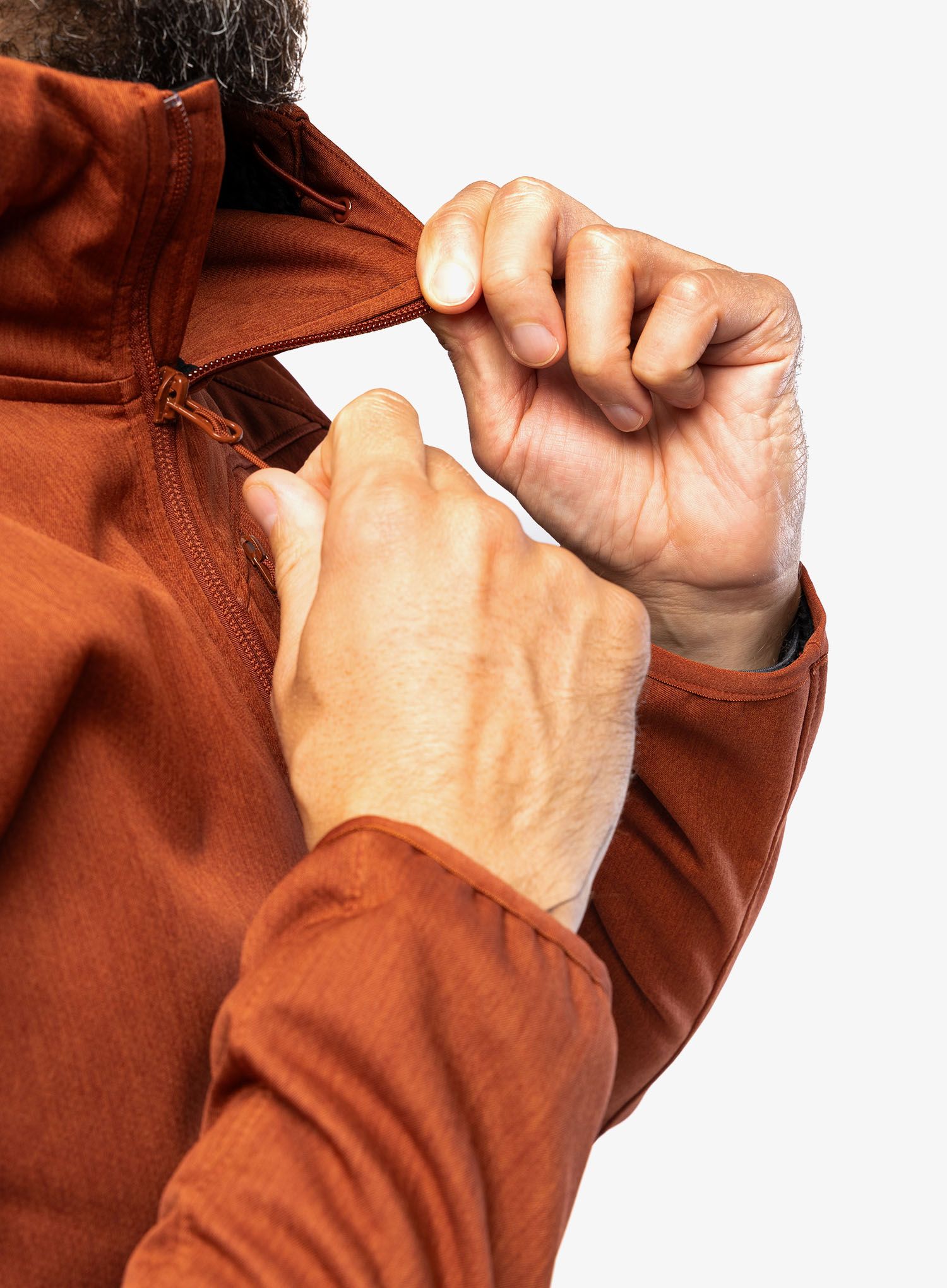 Pánská bunda The North Face Quest Hooded Softshell - brandy brown