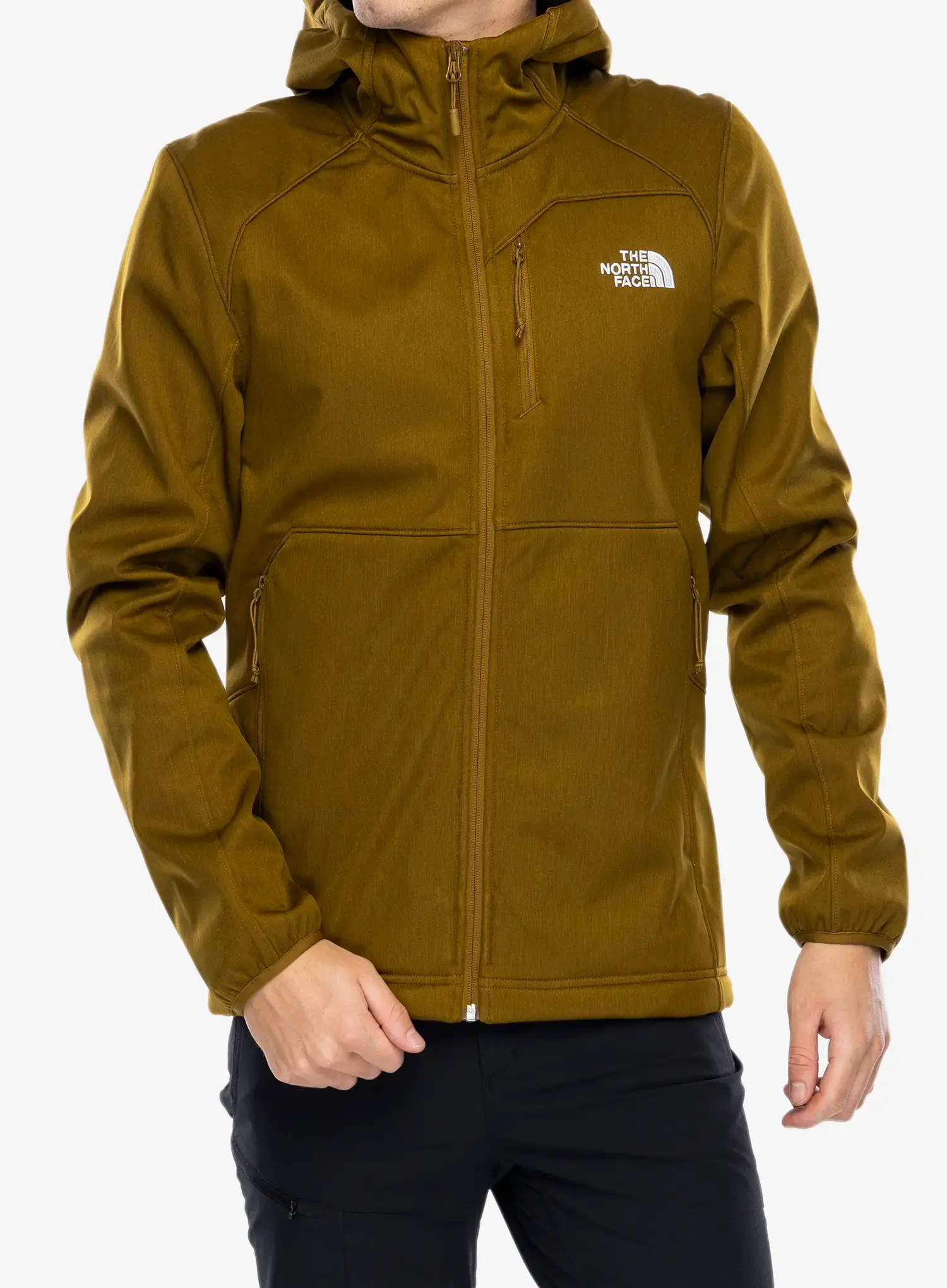 Softshellová bunda The North Face Quest Hooded Softshell - moss green dark heather