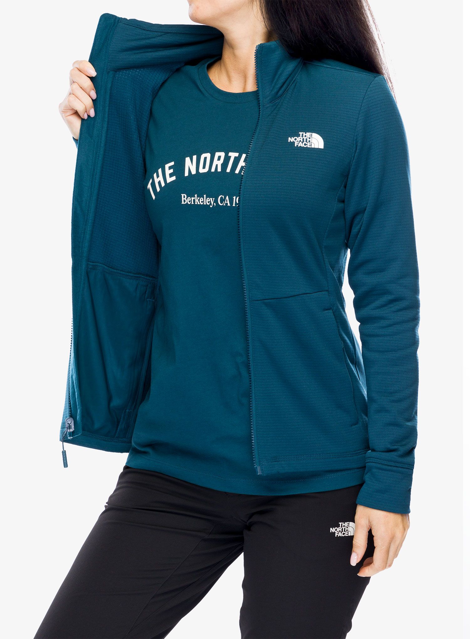 Bunda 3v1 dámská The North Face Quest Triclimate Eu - algae blue/midnight petrol