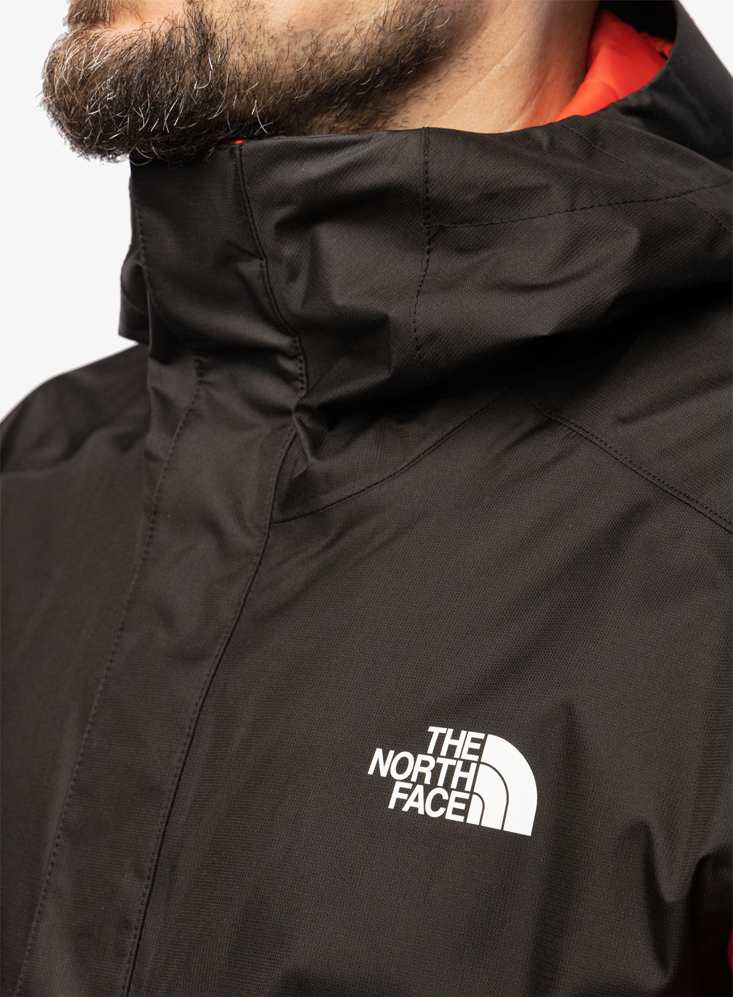 Pánská bunda The North Face Quest Zip-In Jacket - fiery red/black