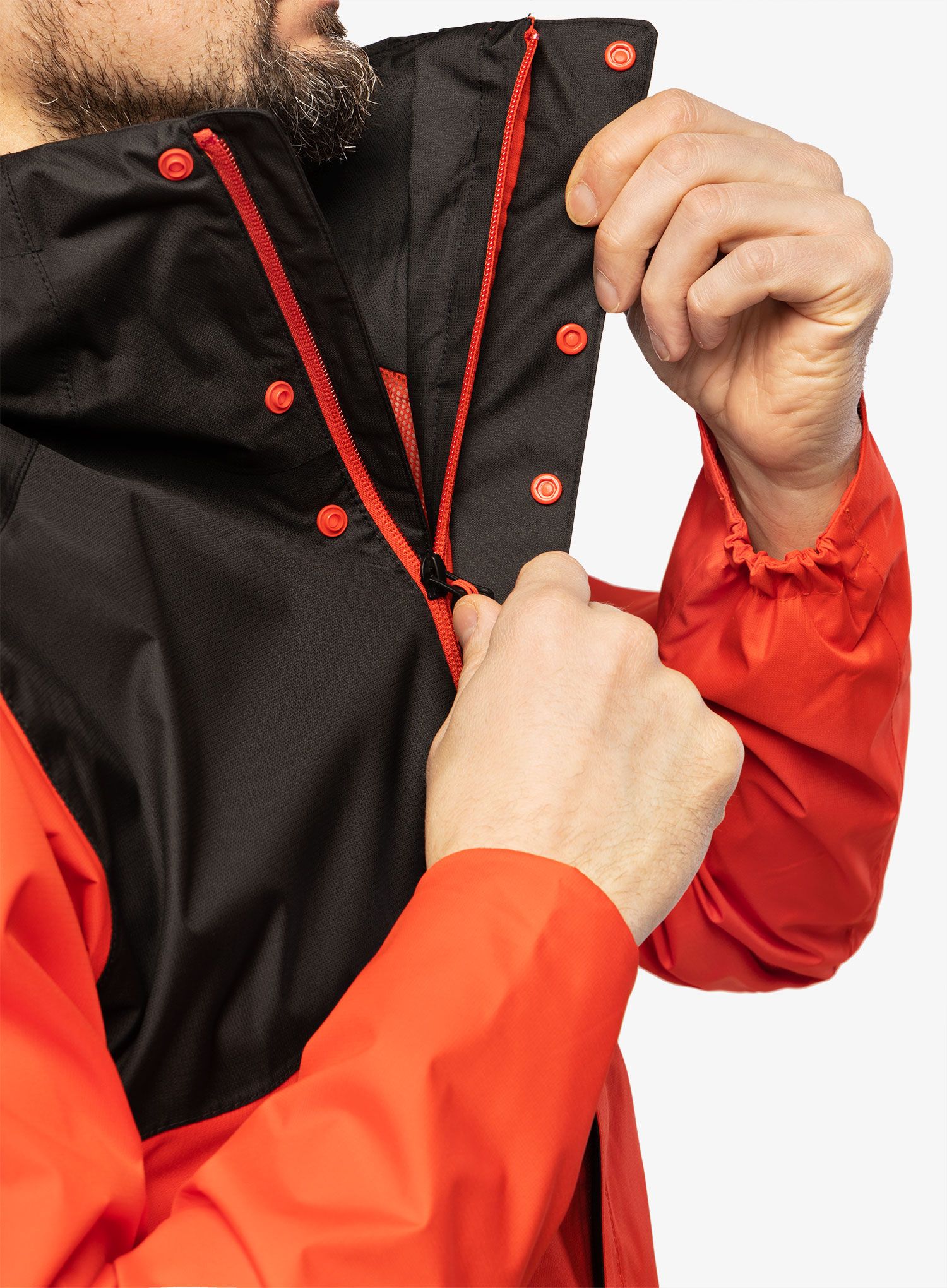 Pánská bunda The North Face Quest Zip-In Jacket - fiery red/black