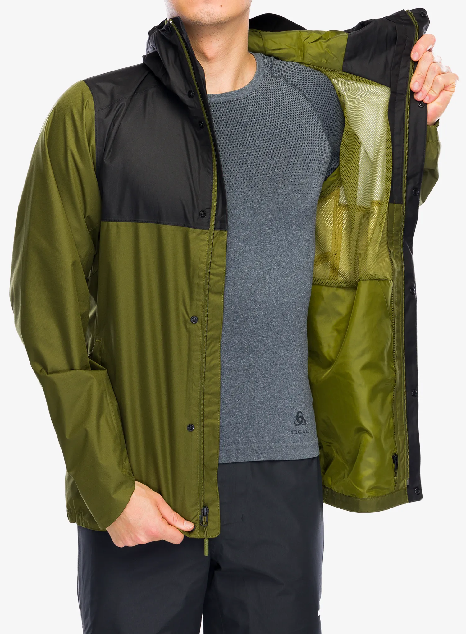 Bunda do deště The North Face Quest Zip-In Jacket - forest olive/tnf black
