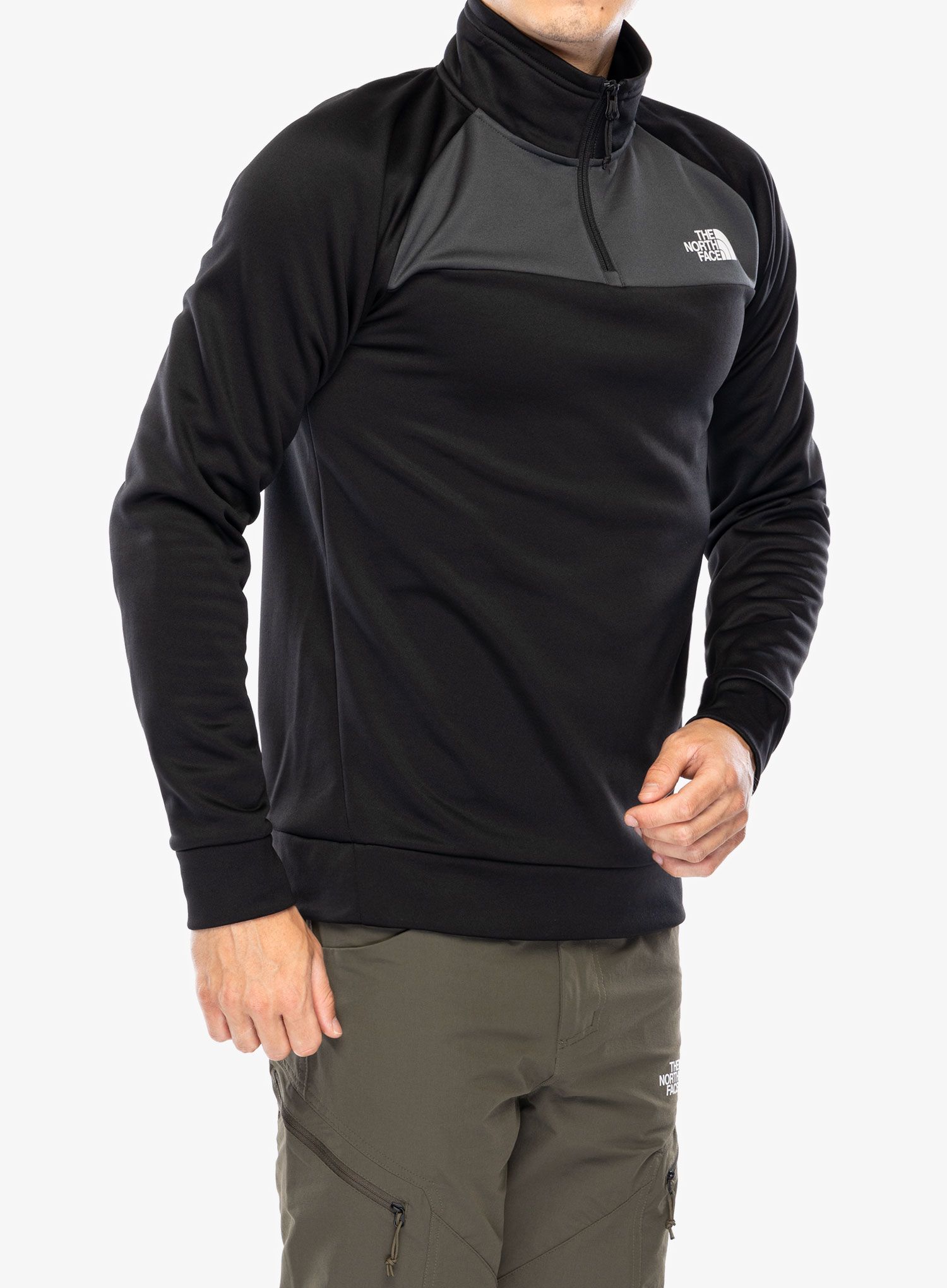 Fleece mikina The North Face Reaxion 1/4 Zip Fleece - tnf black/asphalt grey