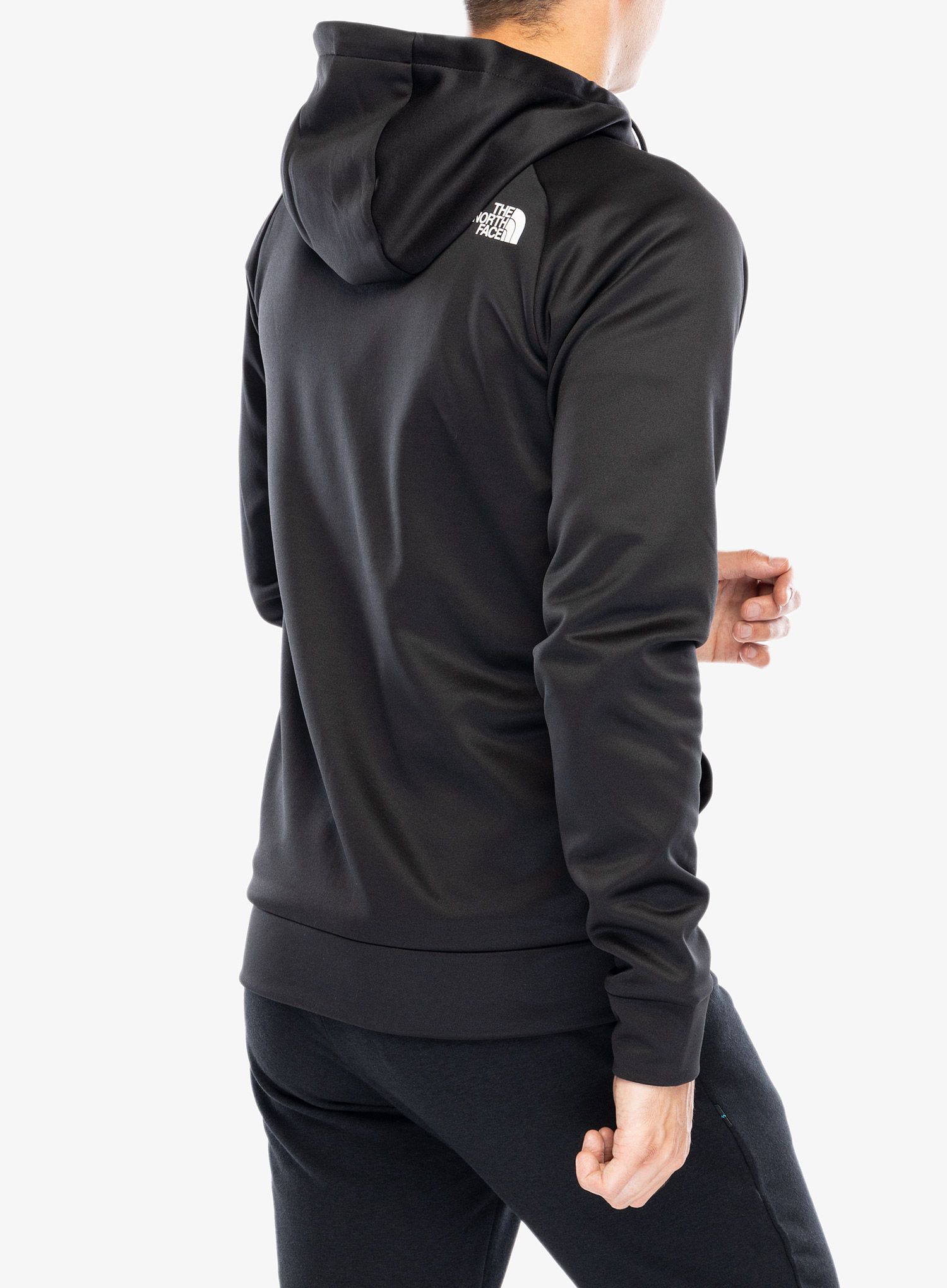 Fleece mikina s kapucí The North Face Reaxion Fleece F/Z Hoodie - tnf black/asphalt grey