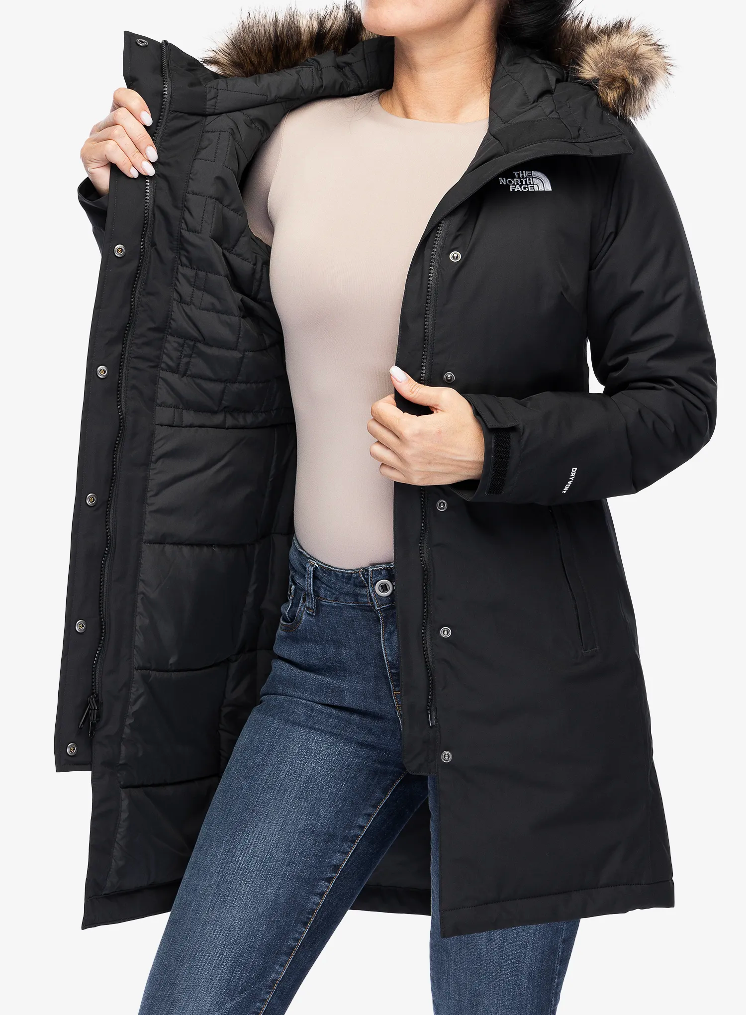Dámský kabát The North Face Recycled Zaneck Parka - tnf black/tnf black