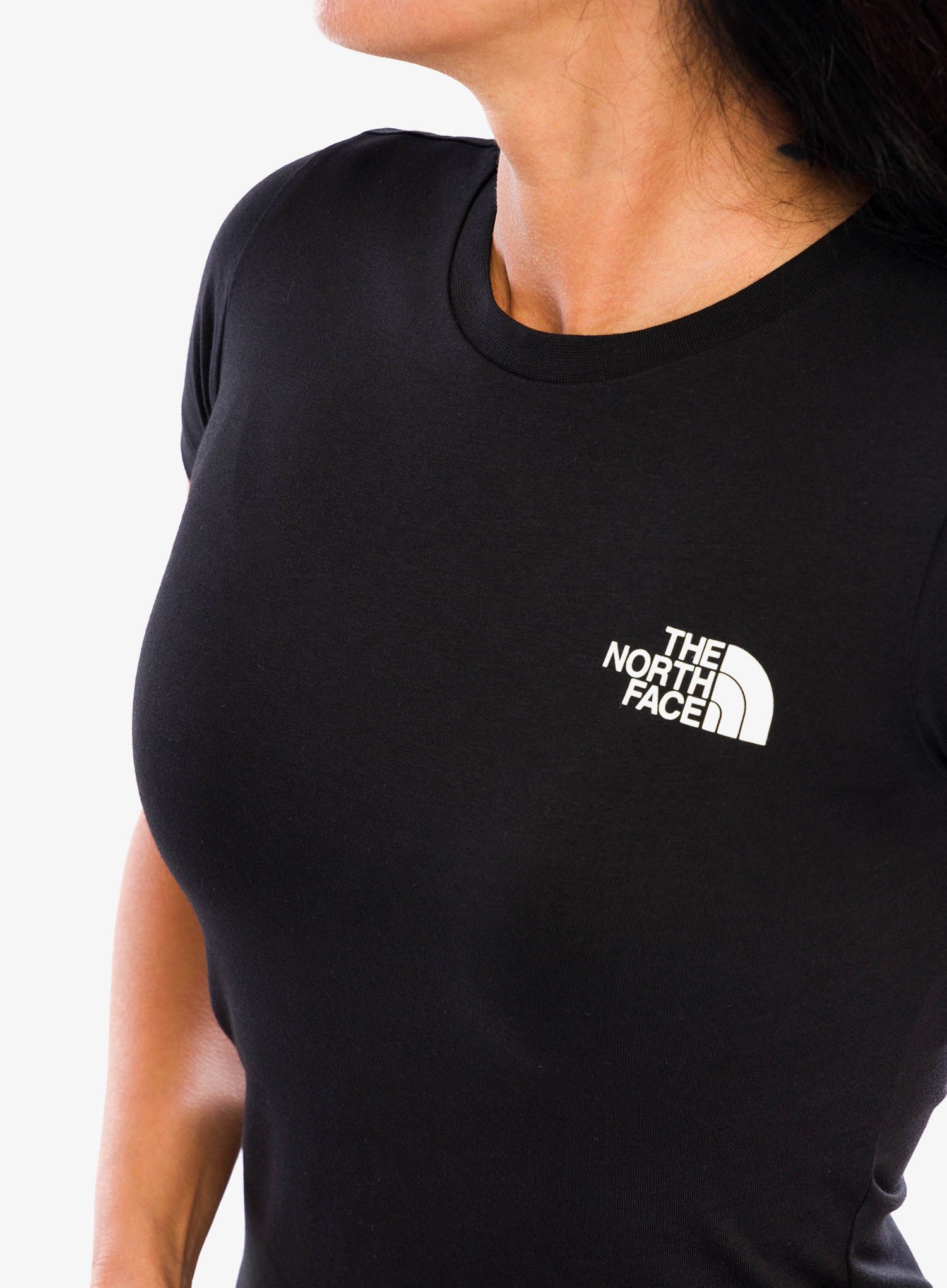 Bavlněné tričko dámské The North Face S/S Box NSE Slim Tee - tnf black