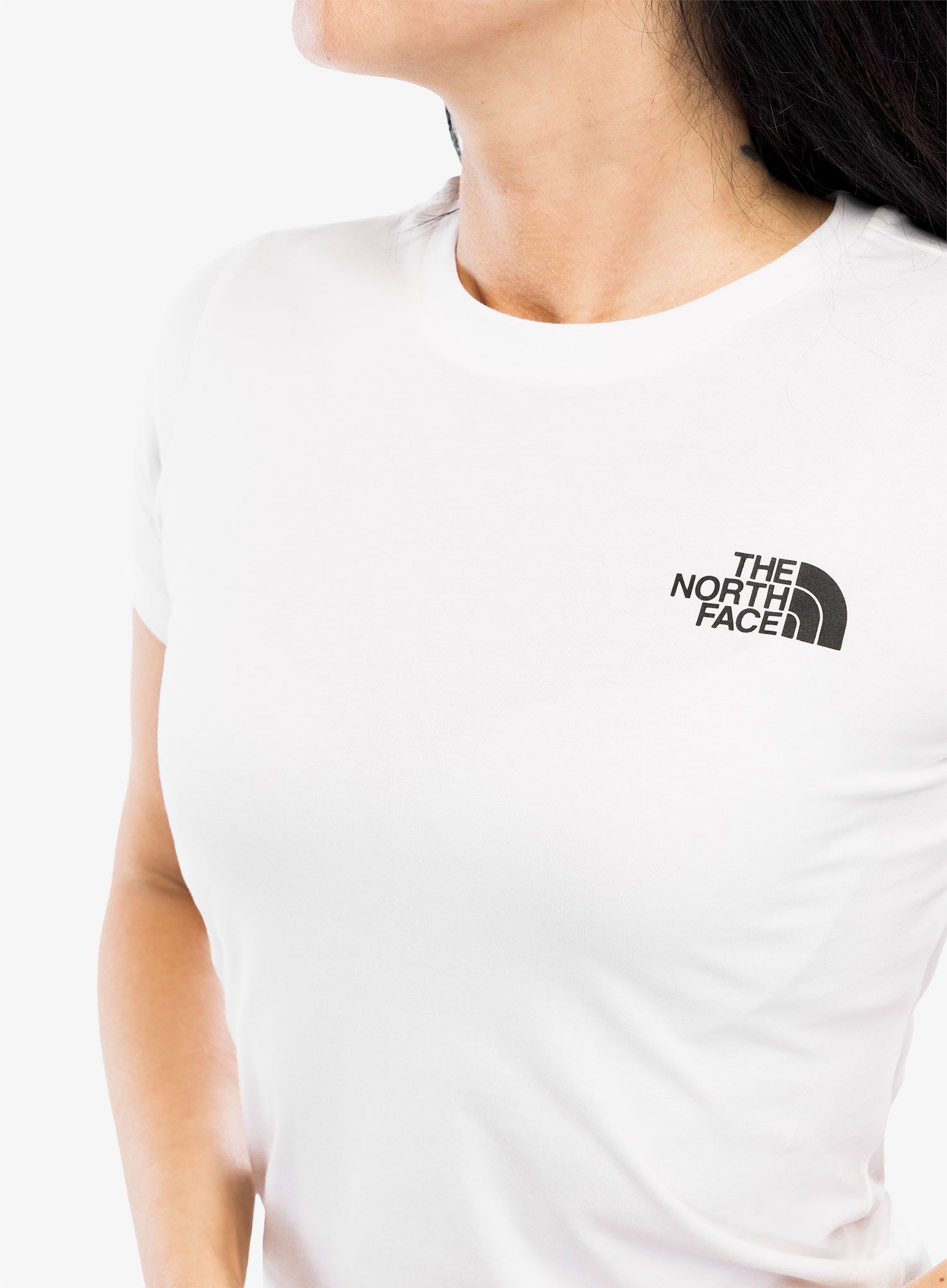 Bavlněné tričko dámské The North Face S/S Box NSE Slim Tee - tnf white