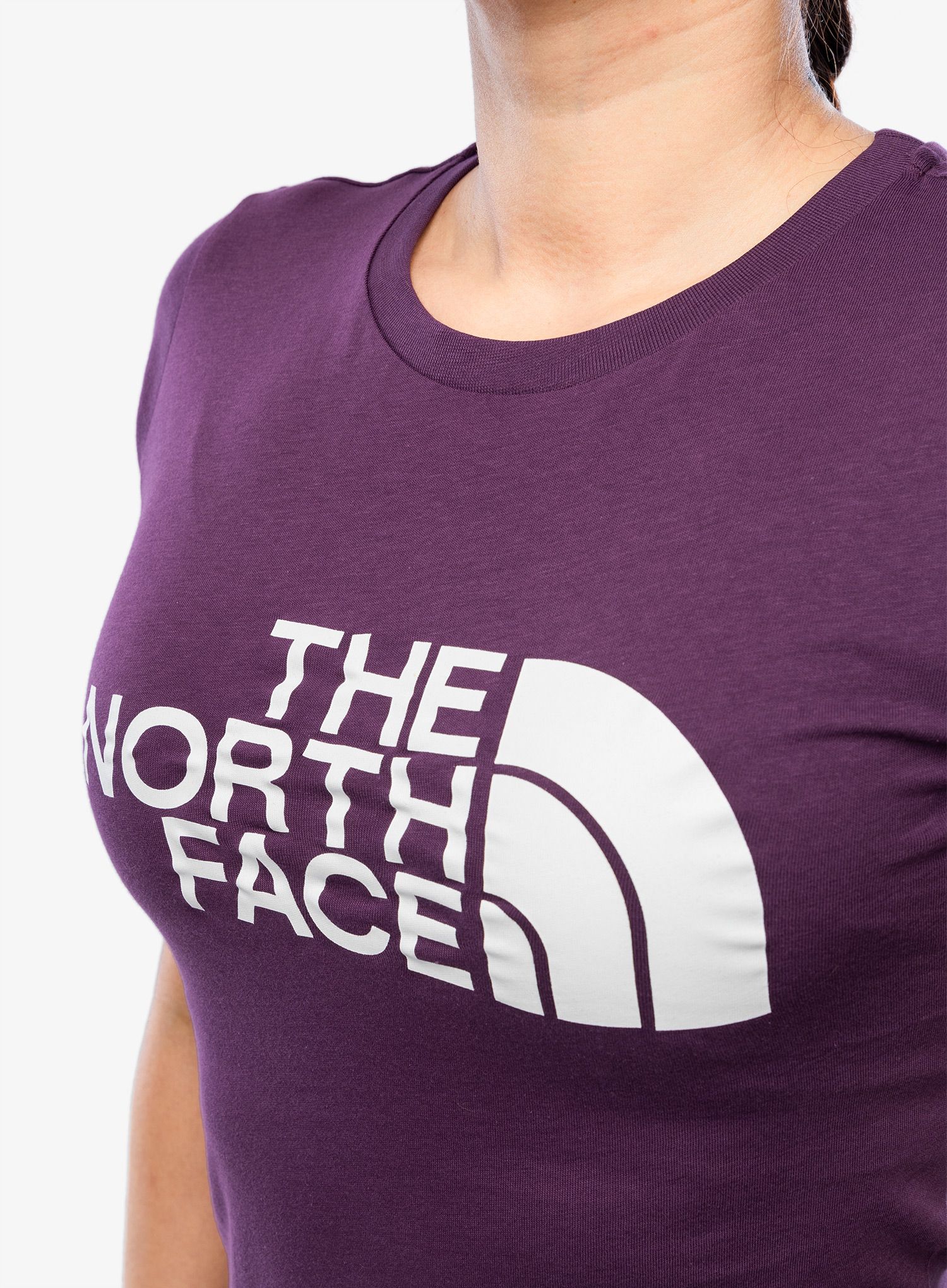 Dámské tričko s potiskem The North Face S/S Easy Tee - black currant