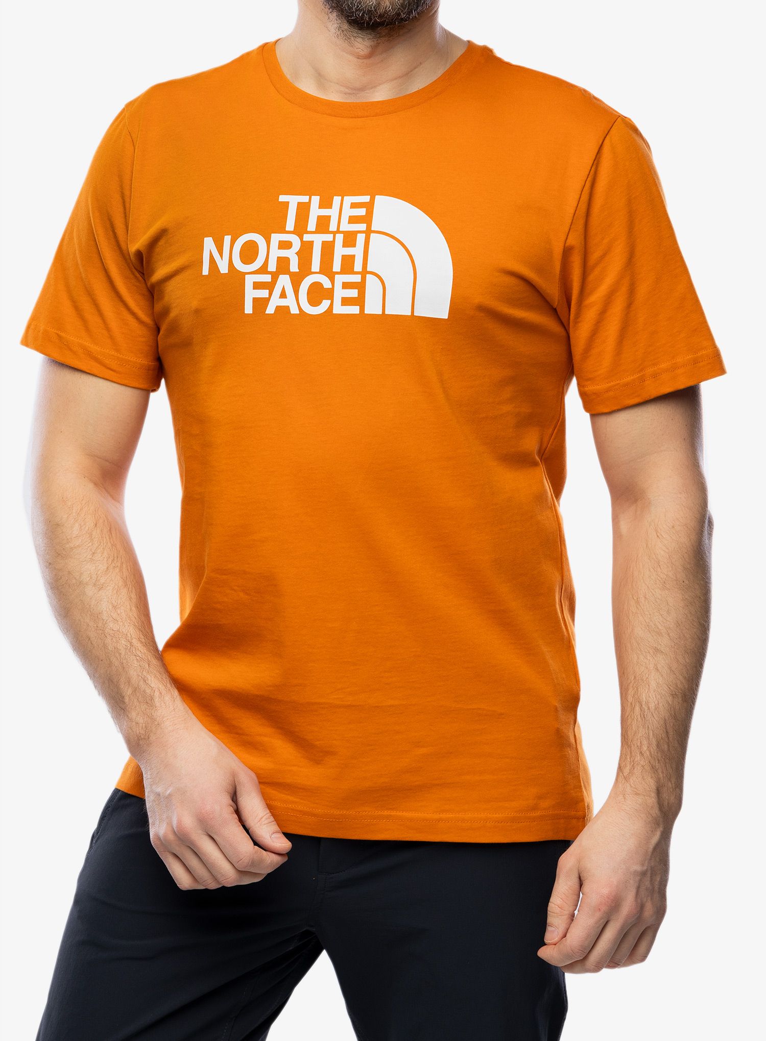Tričko s potiskem The North Face S/S Easy Tee - desert rust