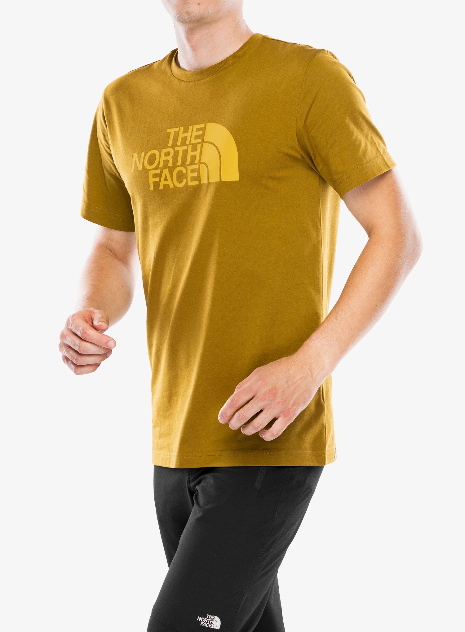 Bavlněné tričko The North Face S/S Easy Tee - moss green/amber green