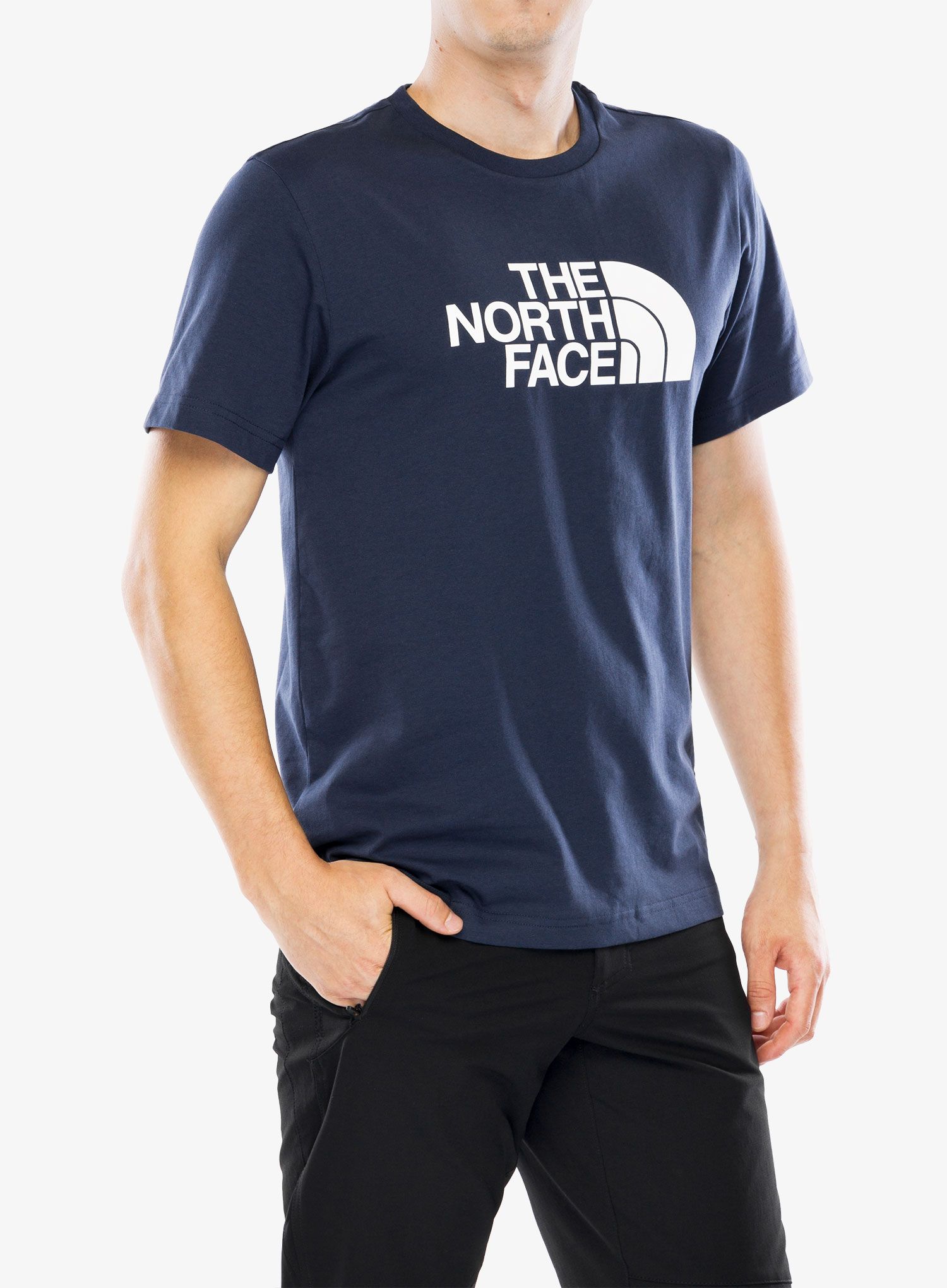 Bavlněné tričko The North Face S/S Easy Tee - summit navy