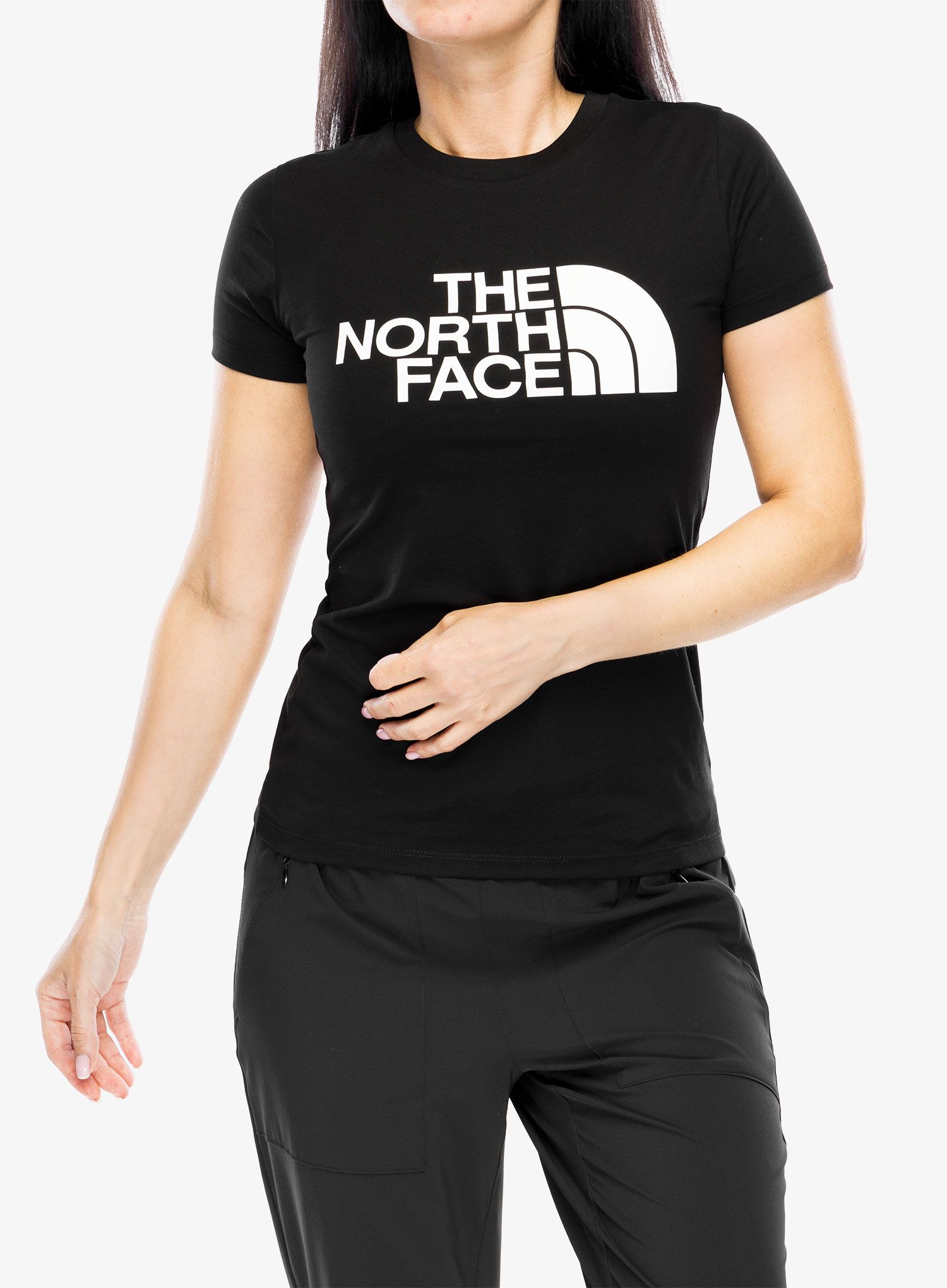 Bavlněné tričko dámské The North Face S/S Easy Tee - tnf black