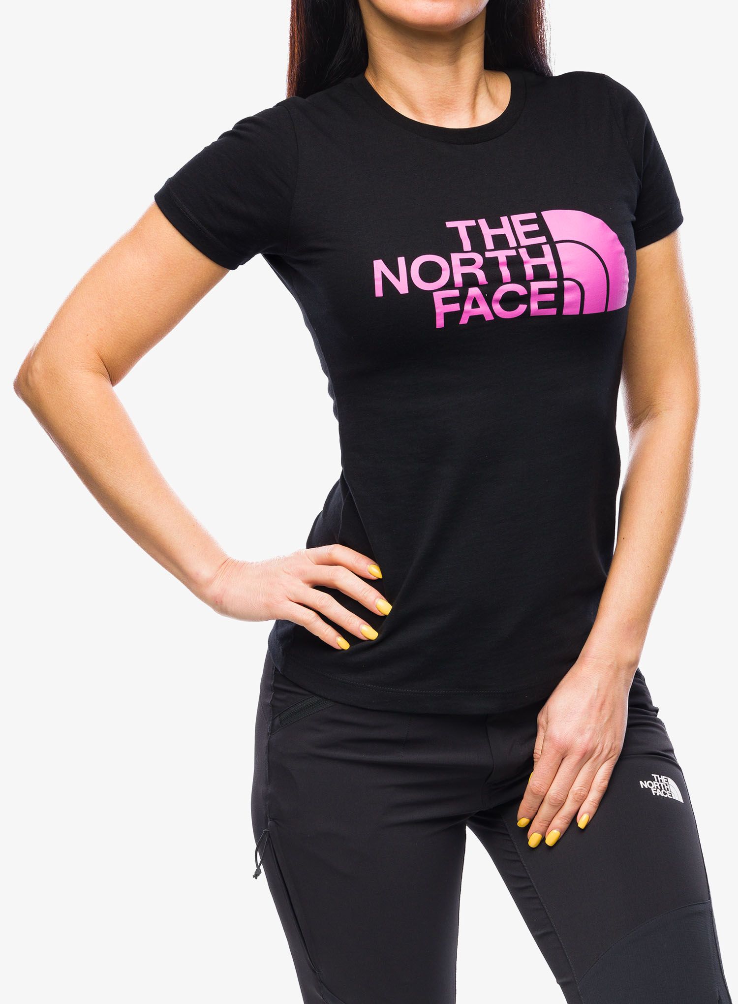 Dámské tričko The North Face S/S Easy Tee - tnf black/violet crocus