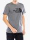 Bavlněné tričko The North Face S/S Easy Tee - tnf medium grey heather