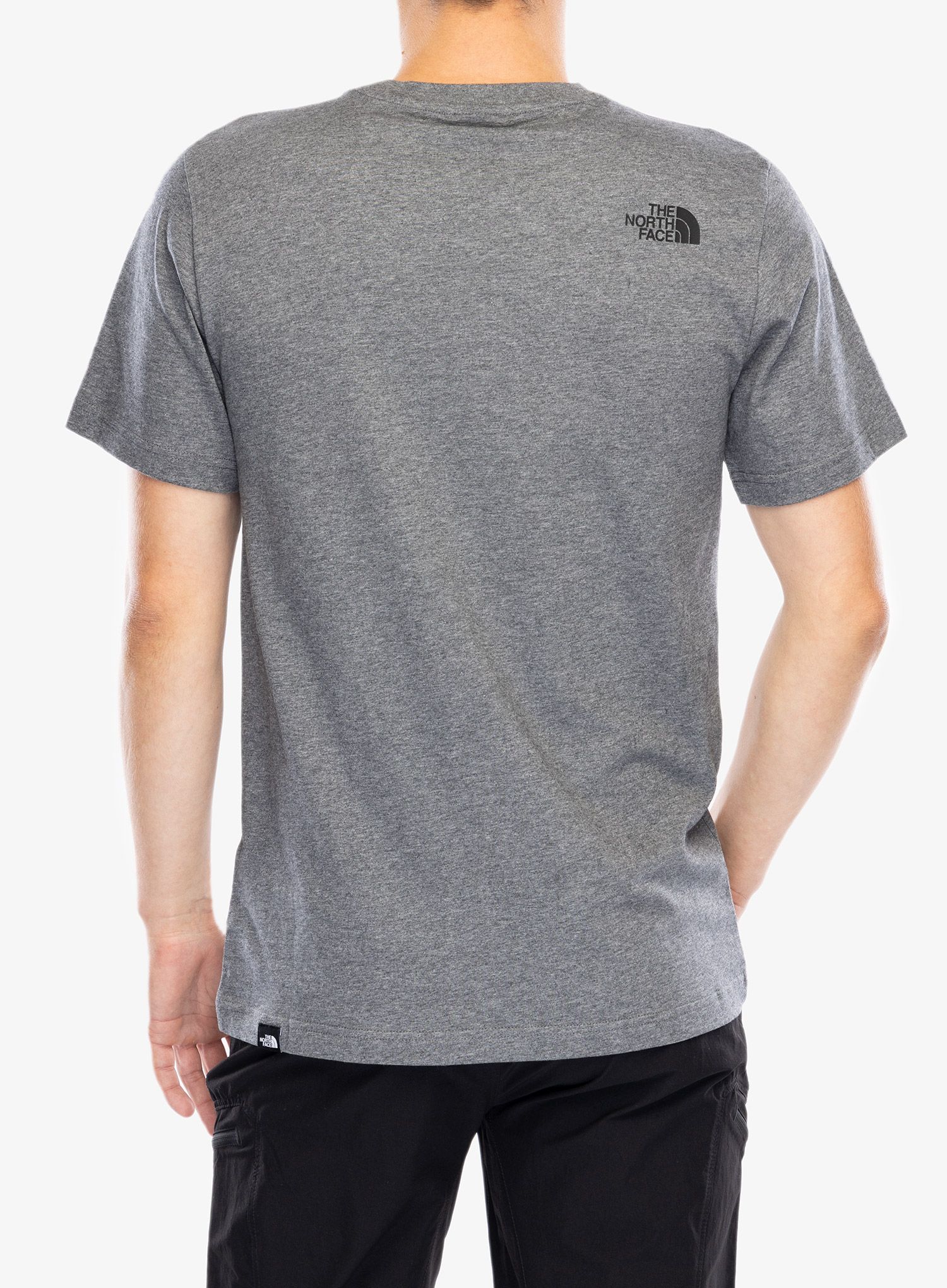 Bavlněné tričko The North Face S/S Easy Tee - tnf medium grey heather