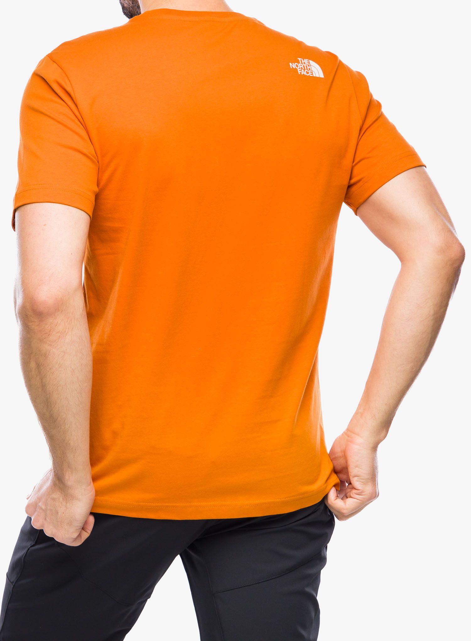 Tričko s potiskem The North Face S/S Mountain Line Tee - desert rust
