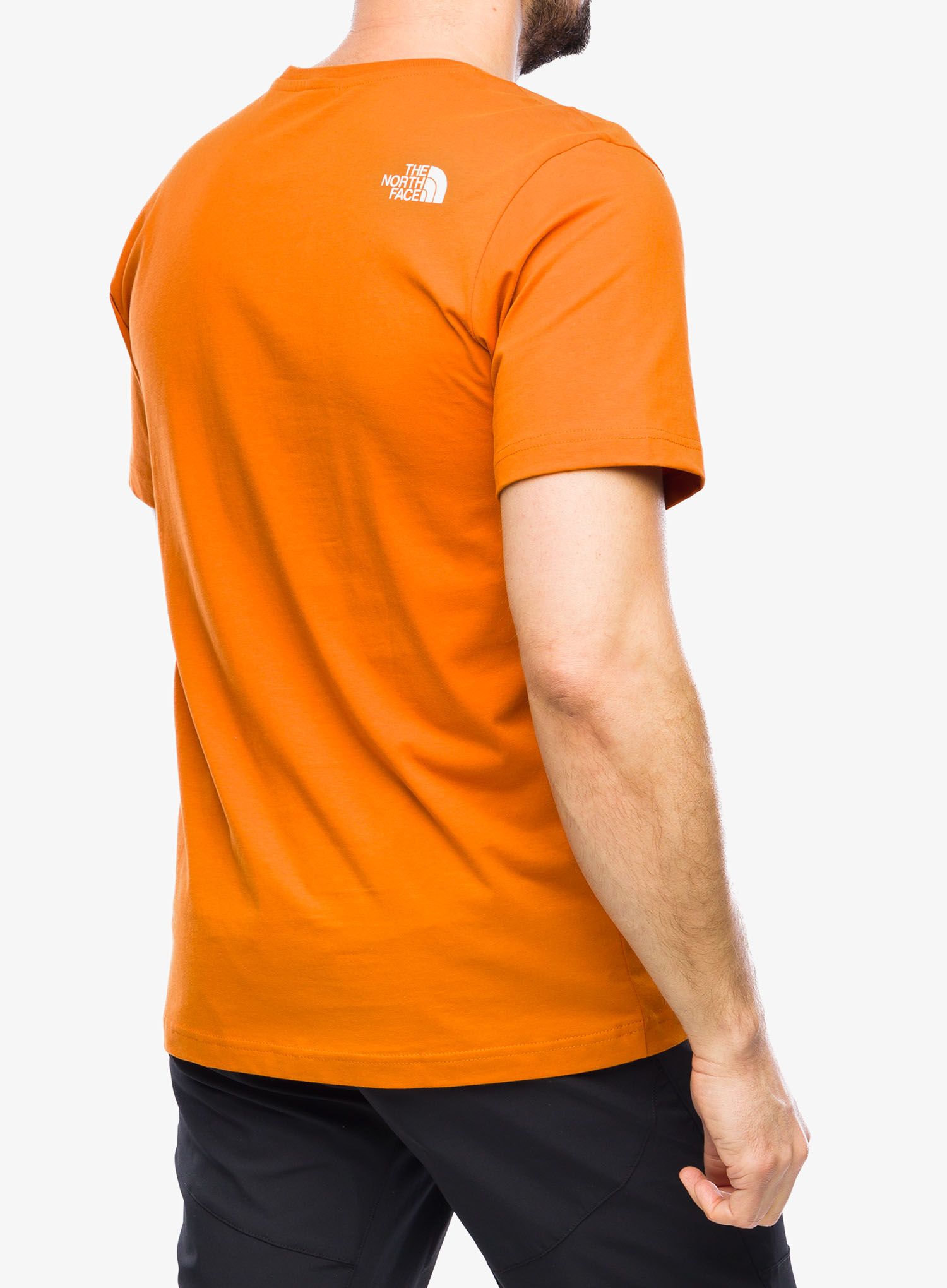 Tričko s potiskem The North Face S/S Mountain Line Tee - desert rust