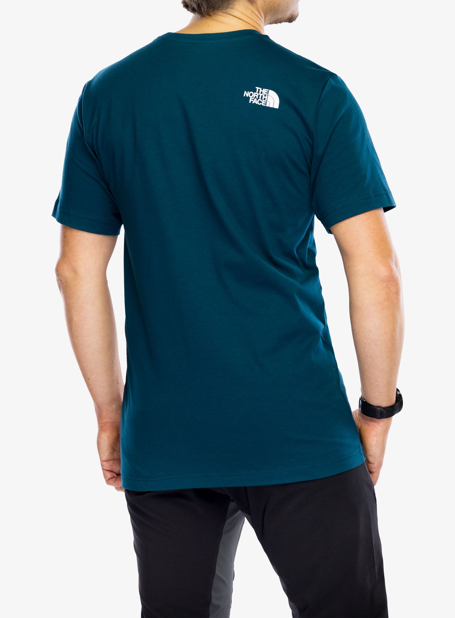 Bavlněné tričko The North Face S/S Never Stop Exploring Tee - midnight petrol