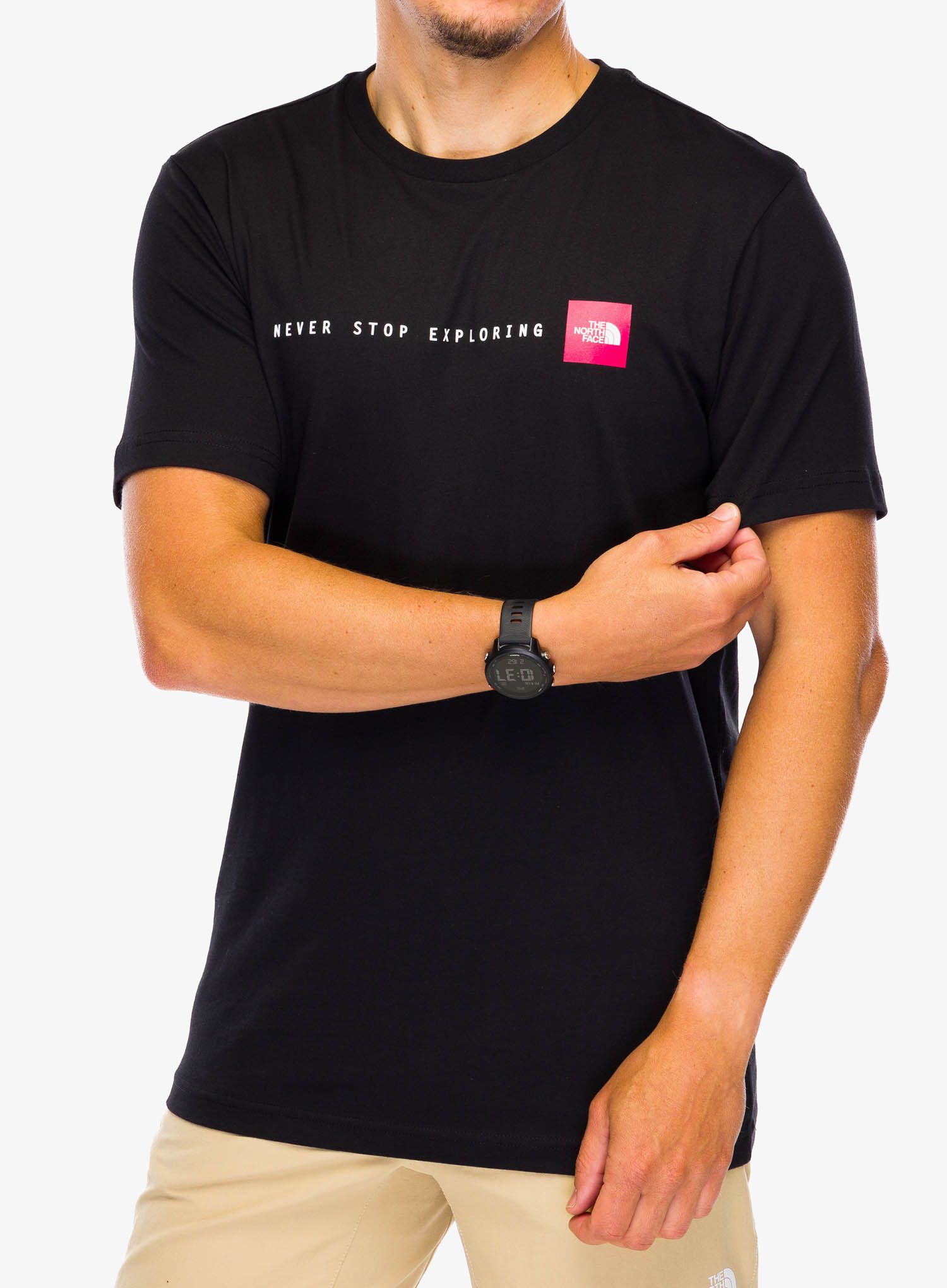 Bavlněné tričko The North Face S/S Never Stop Exploring Tee - tnf black