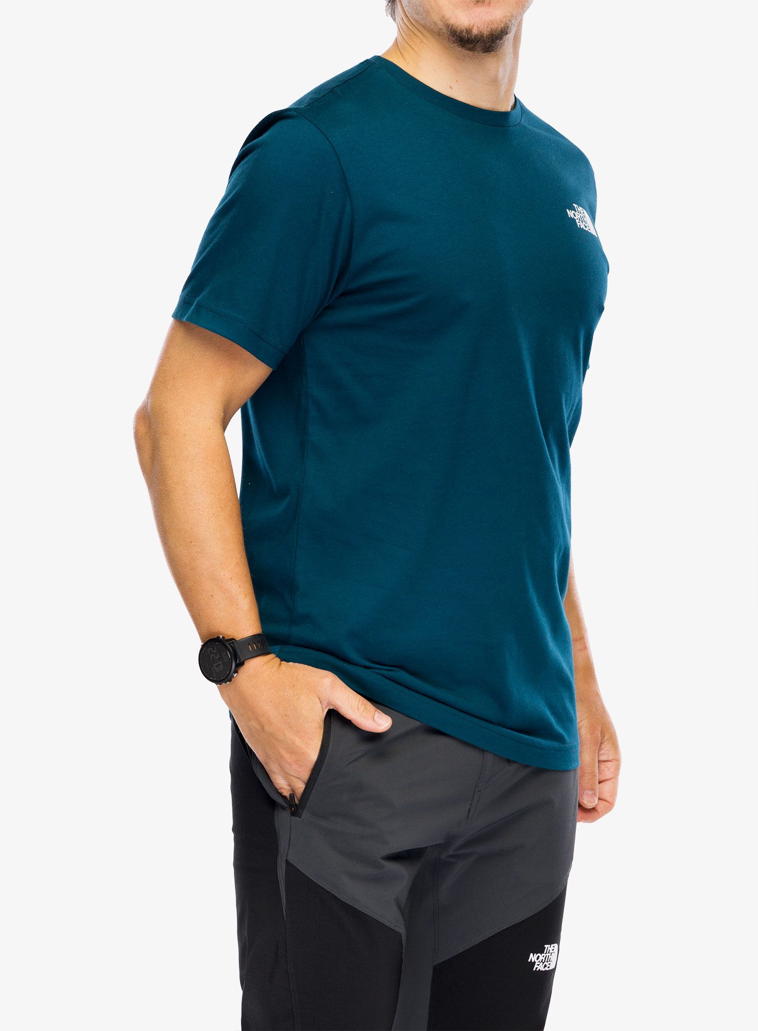Bavlněné tričko The North Face S/S Redbox Celebration Tee - midnight petrol