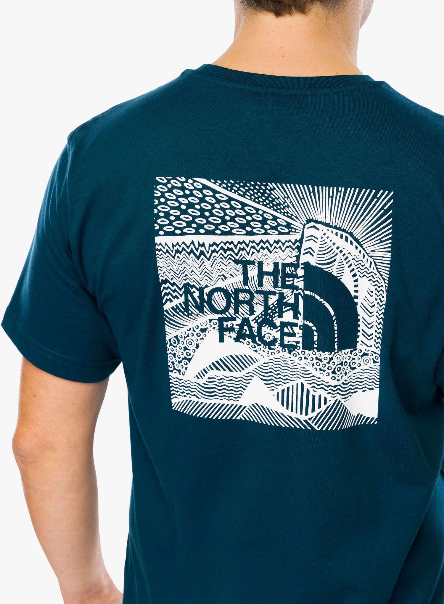 Bavlněné tričko The North Face S/S Redbox Celebration Tee - midnight petrol
