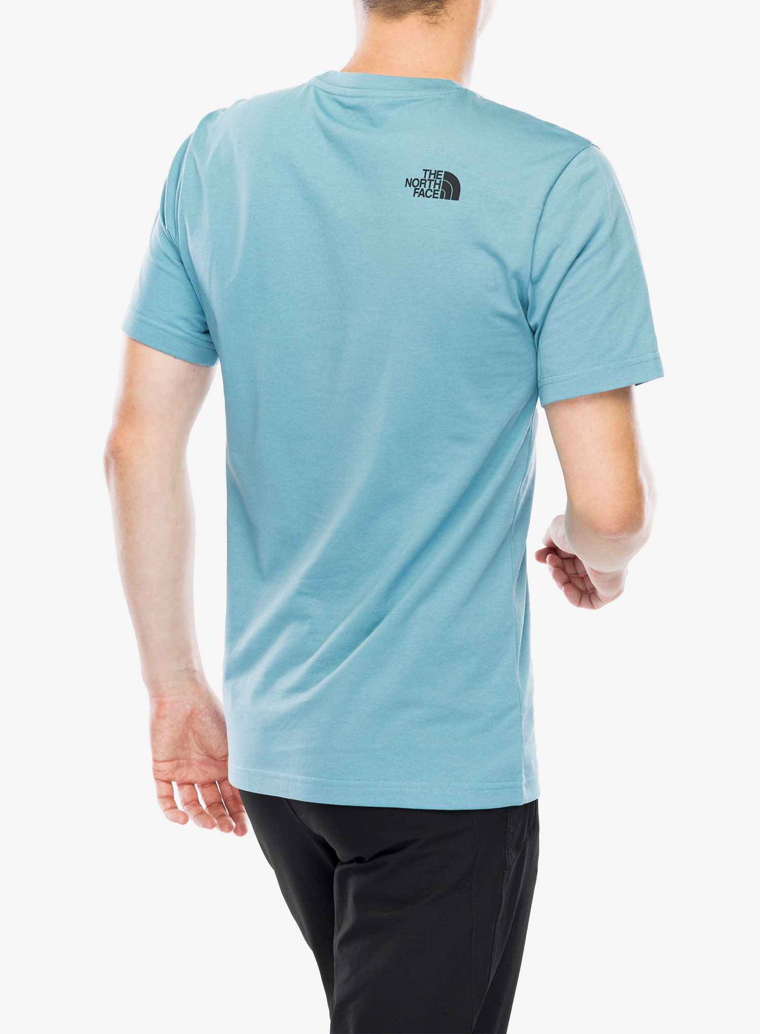 Bavlněné tričko The North Face S/S Simple Dome Tee - algae blue
