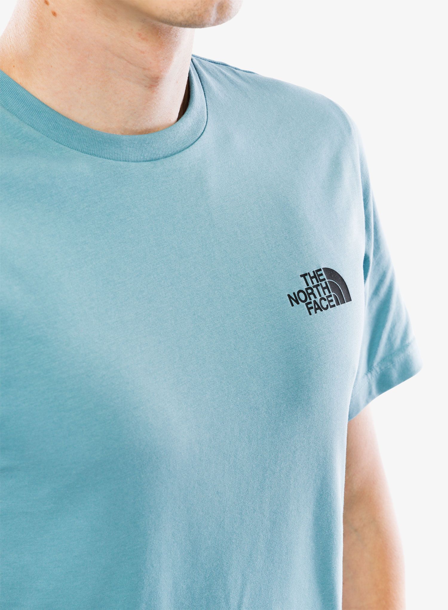 Bavlněné tričko The North Face S/S Simple Dome Tee - algae blue