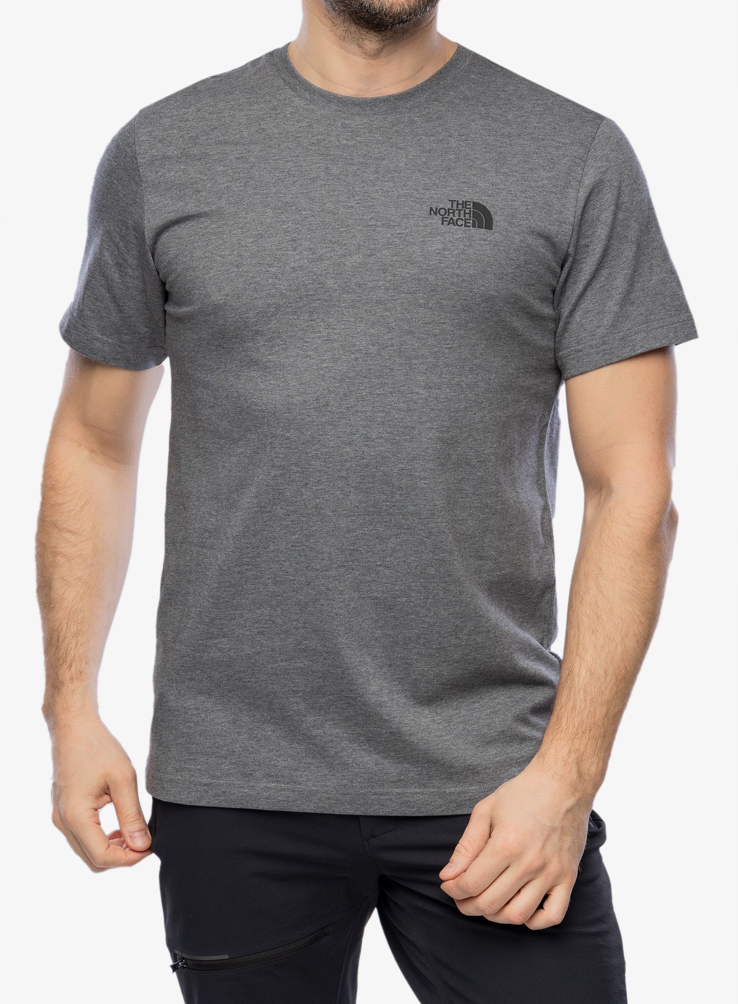 Bavlněné tričko The North Face S/S Simple Dome Tee - medium grey